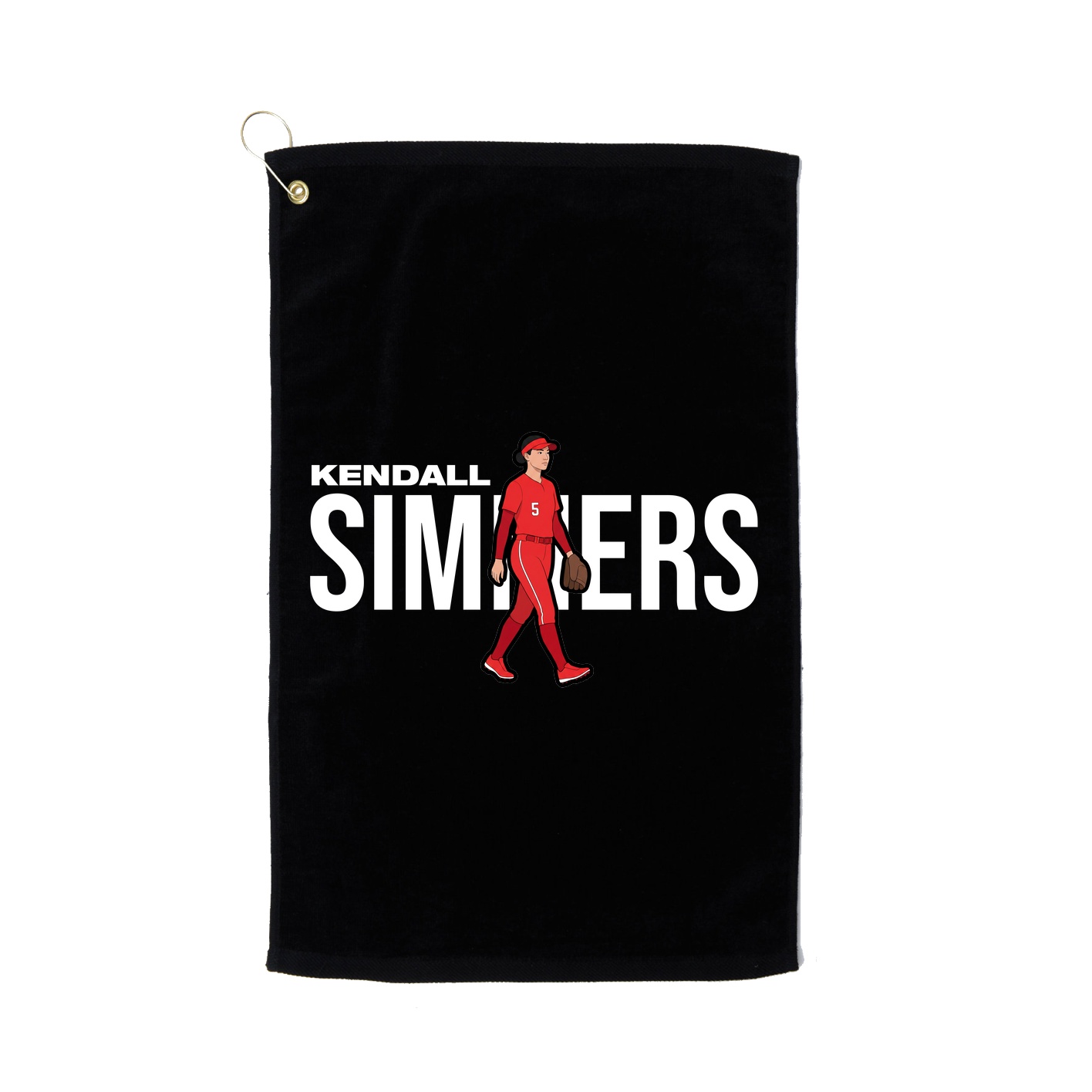 Golf Towel — Player Name in Black