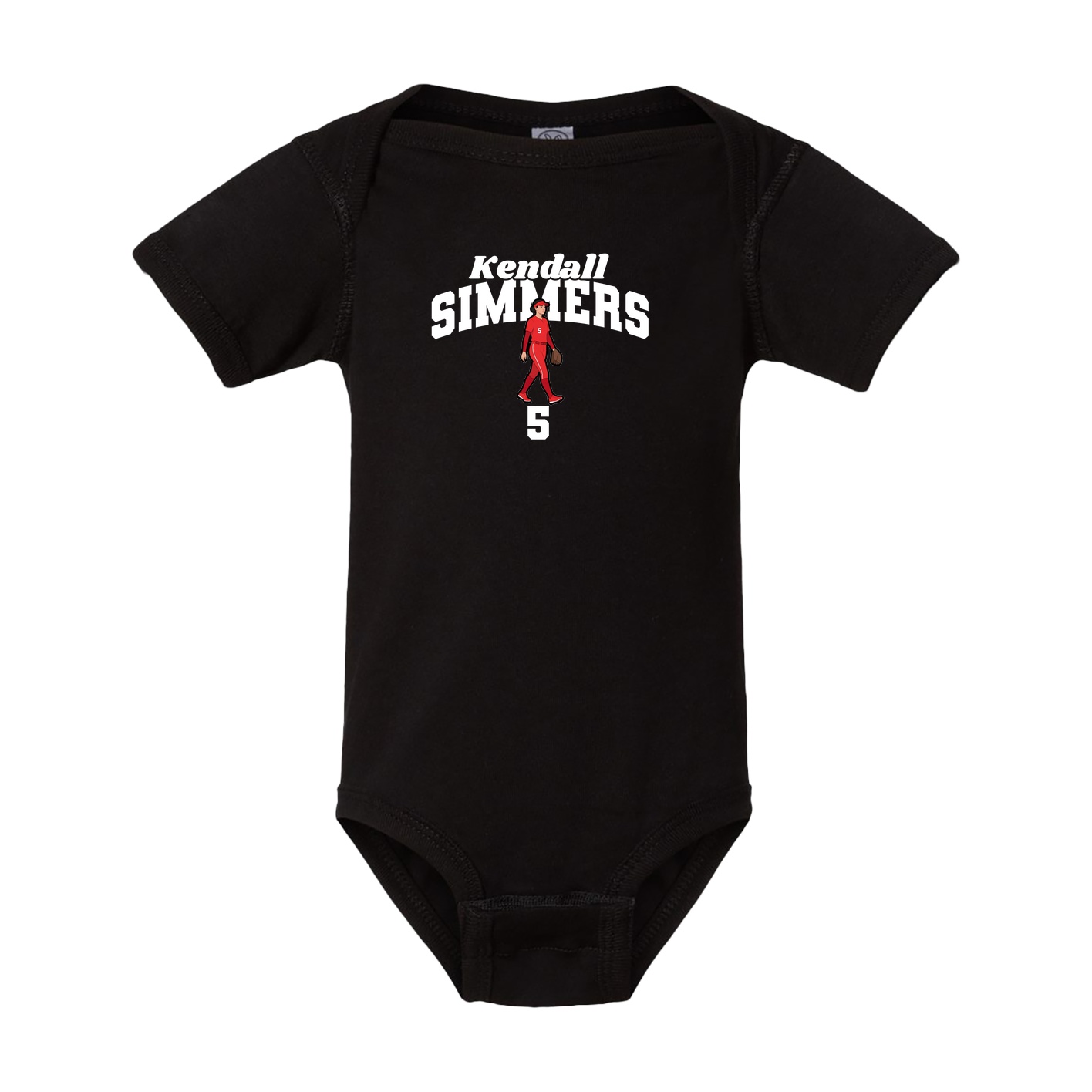 Baby Onesie — Signature Arch in Black