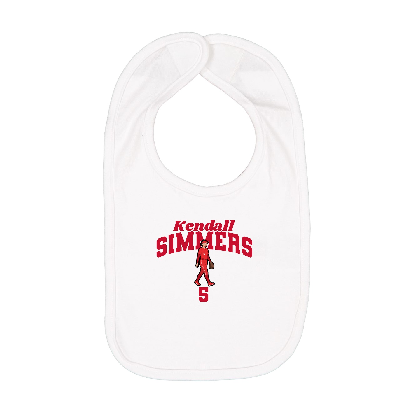 Infant Bib — Signature Arch in White