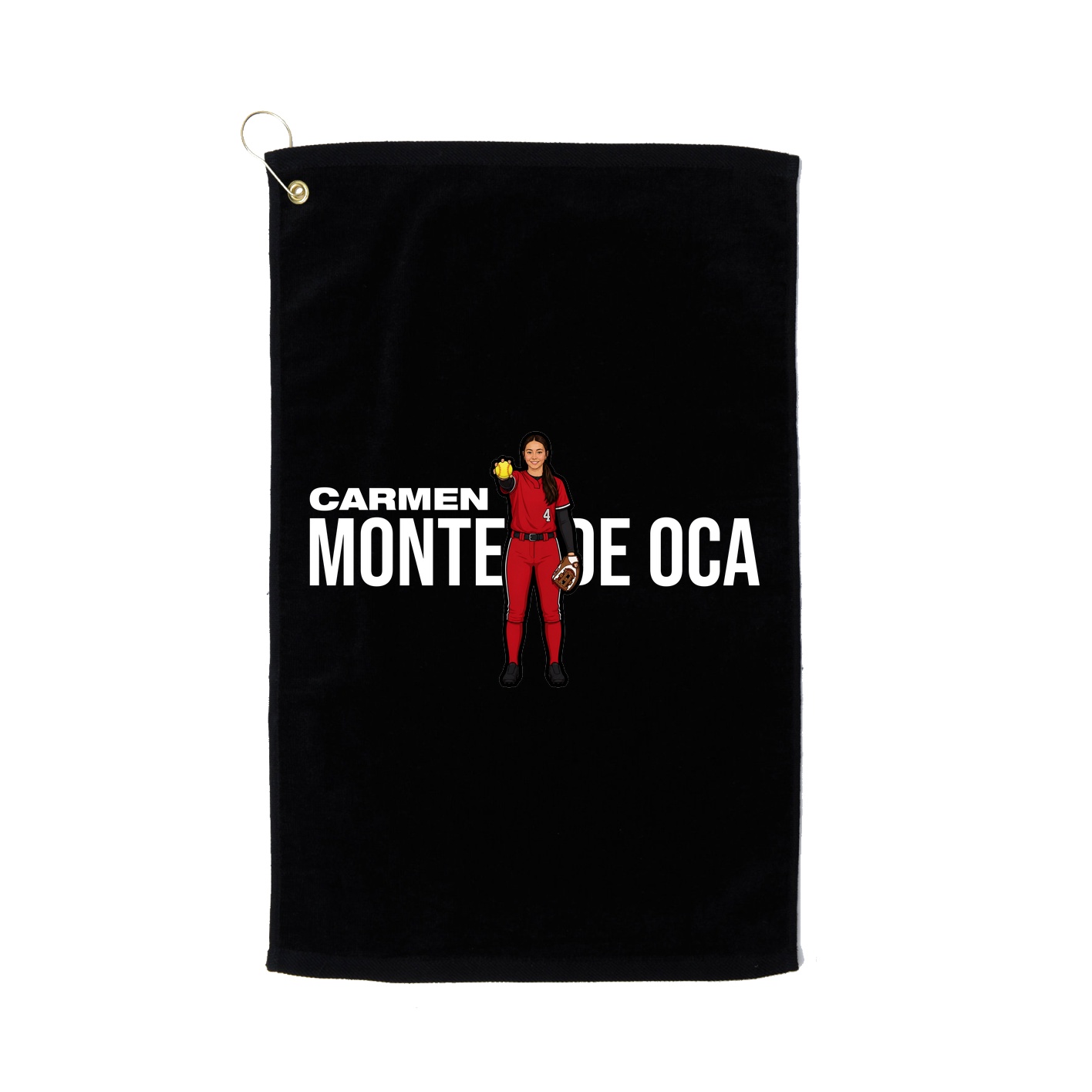 Golf Towel — Player Name in Black