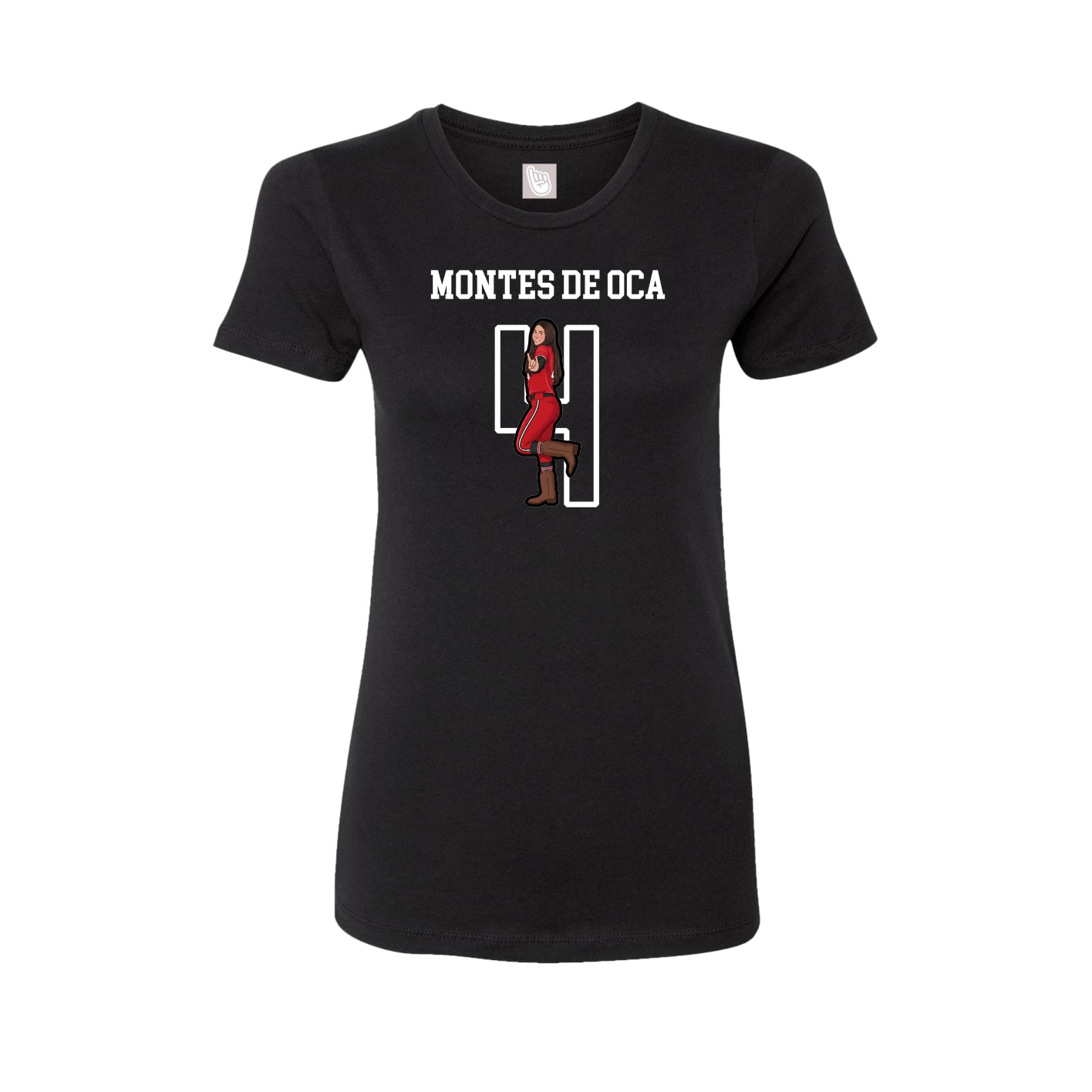 Fitted Women's Tee — Shirsey in Black