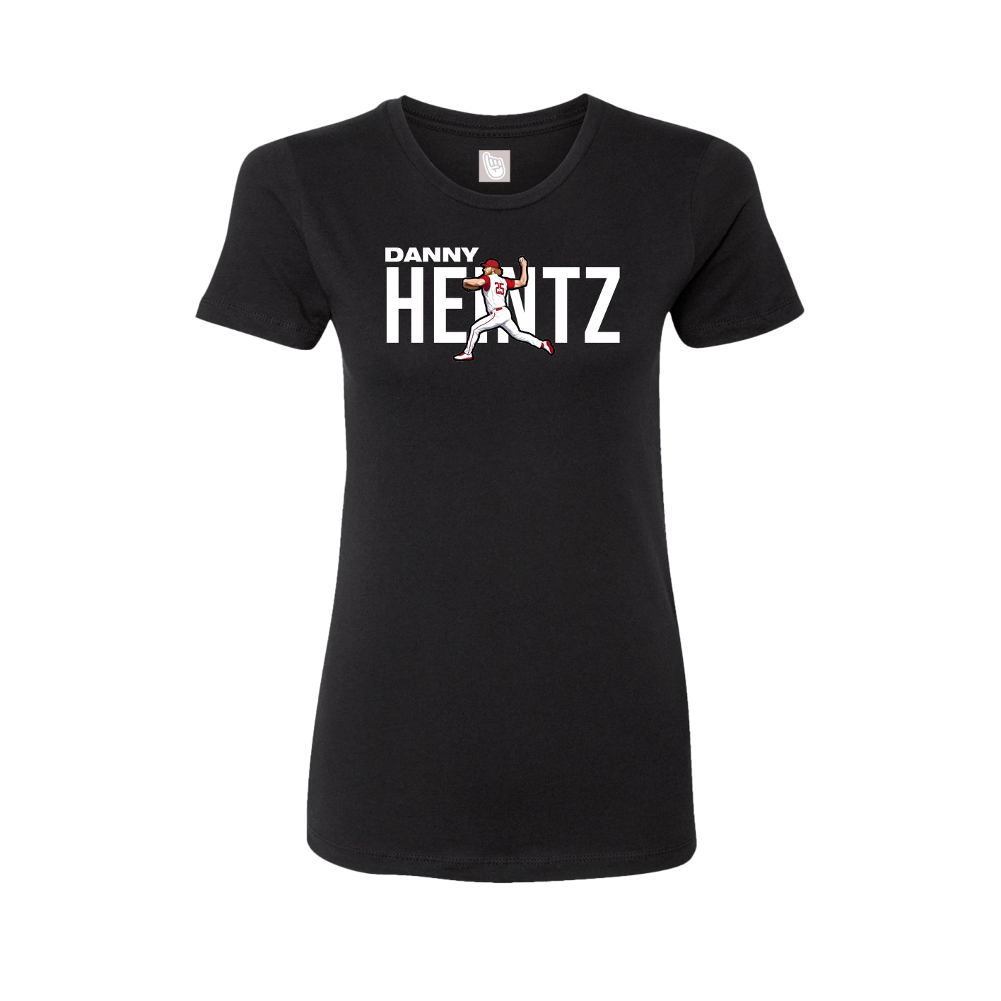 Fitted Women's Tee — Player Name in Black