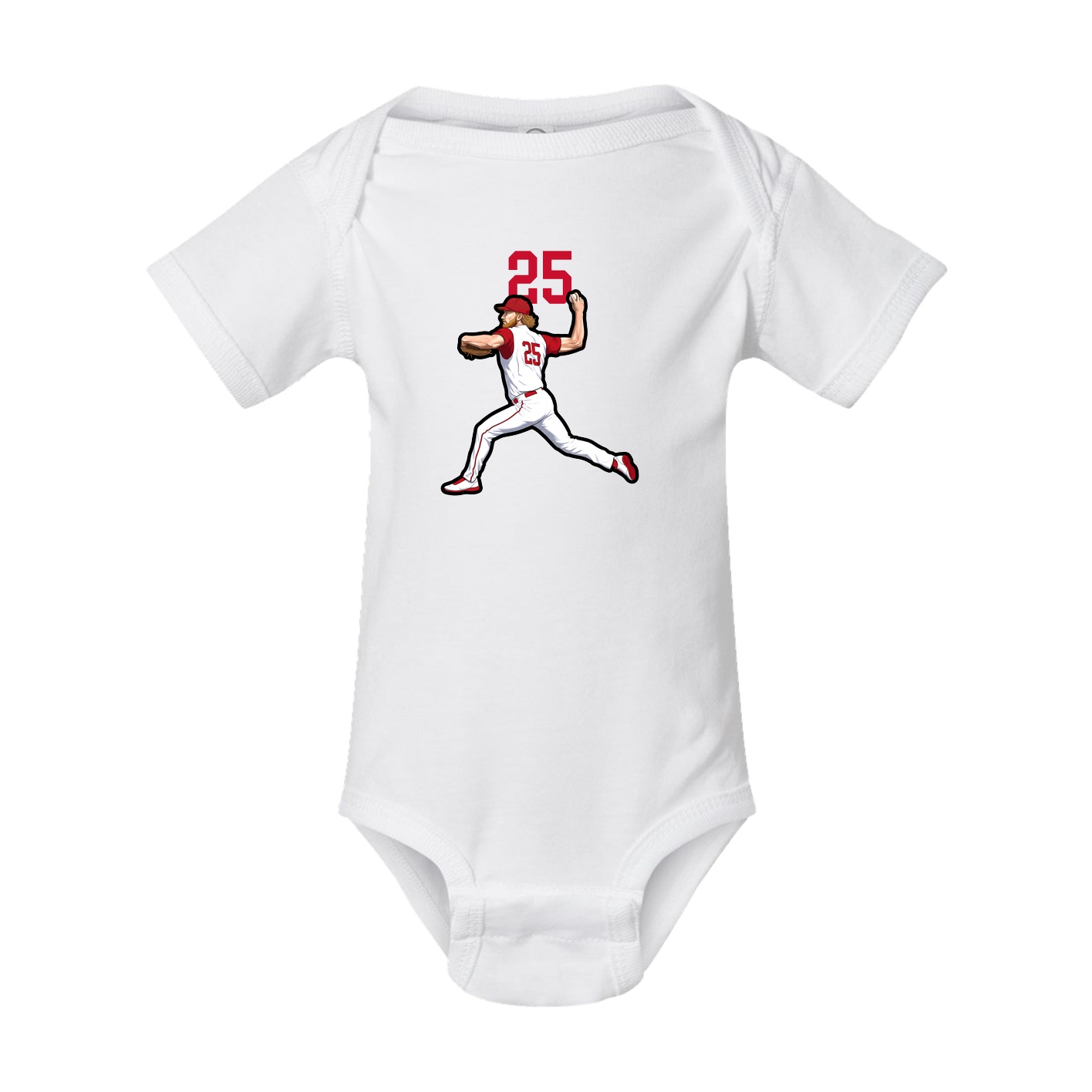 Baby Onesie — Number Top in White