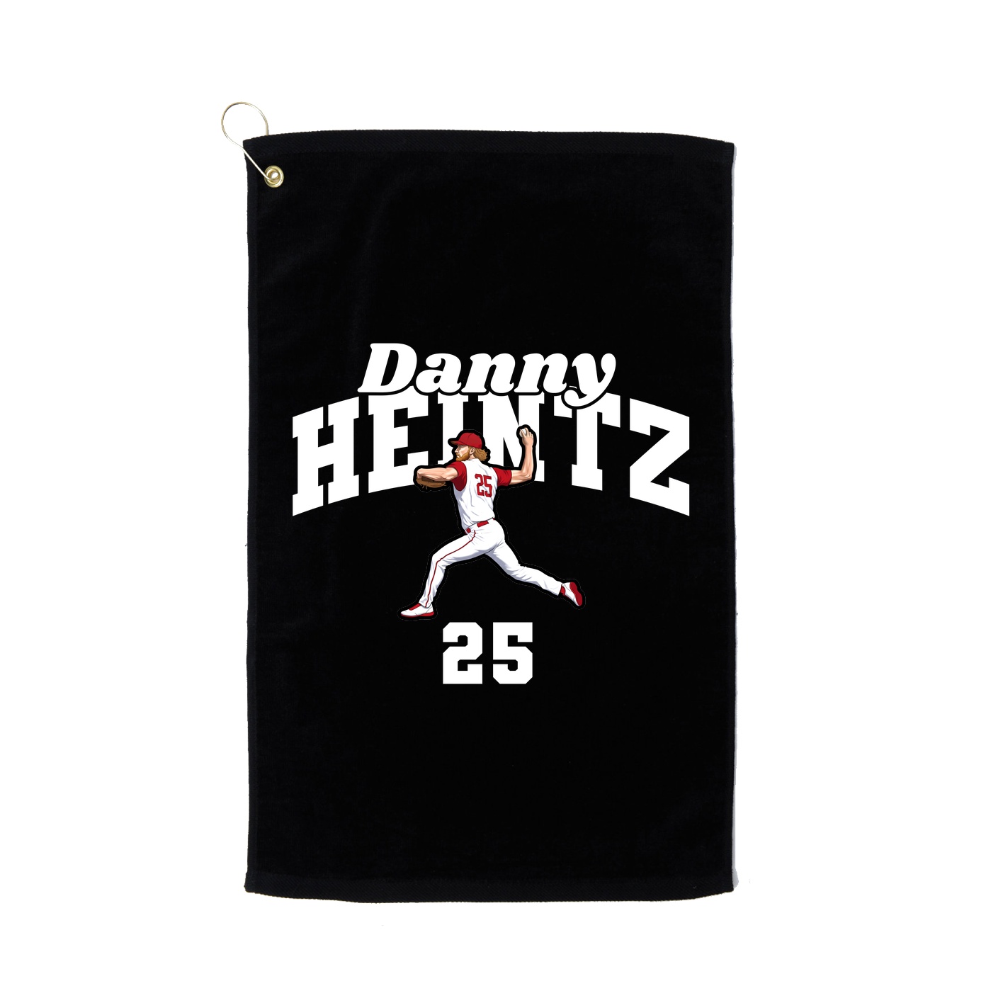 Golf Towel — Signature Arch in Black
