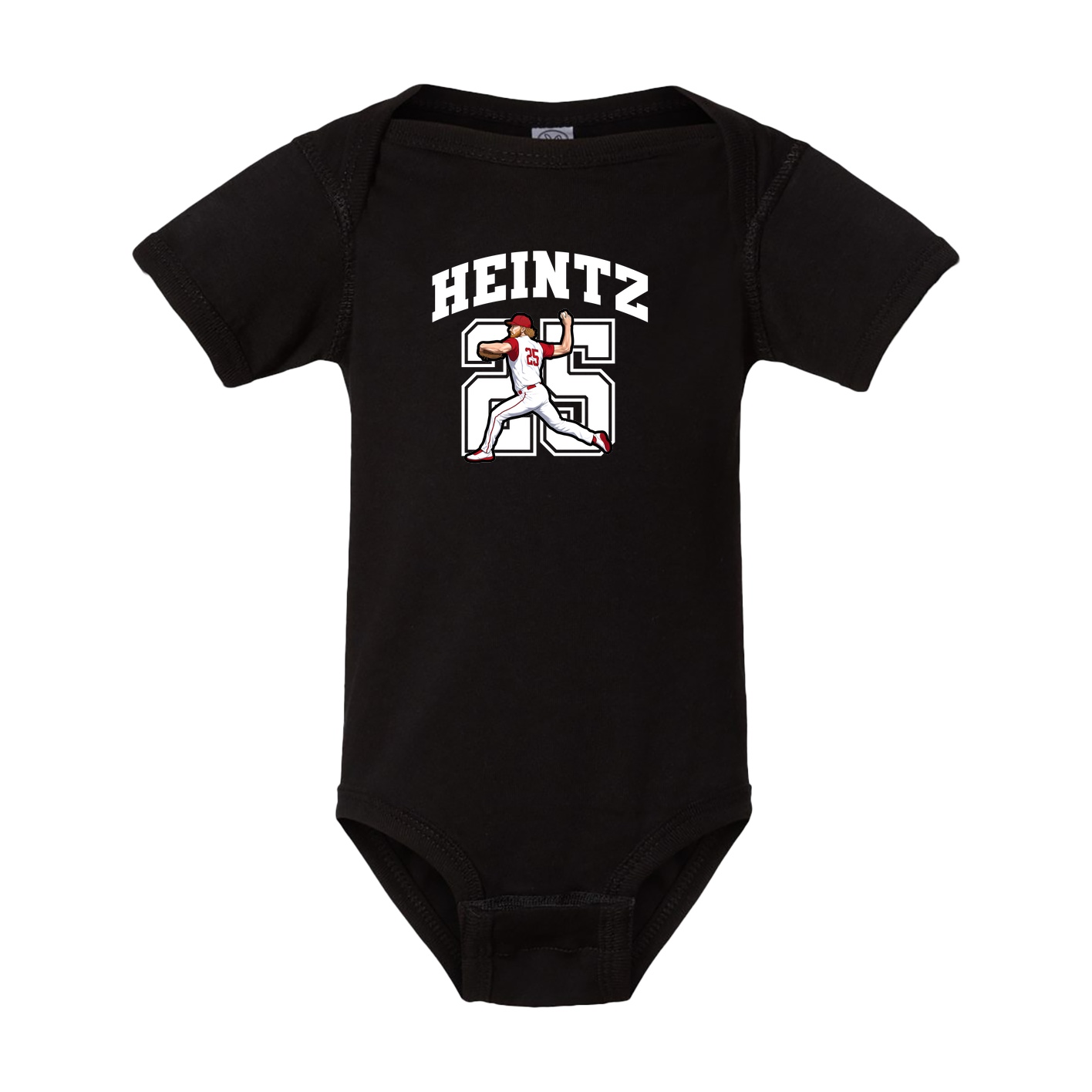 Baby Onesie — Number in Black