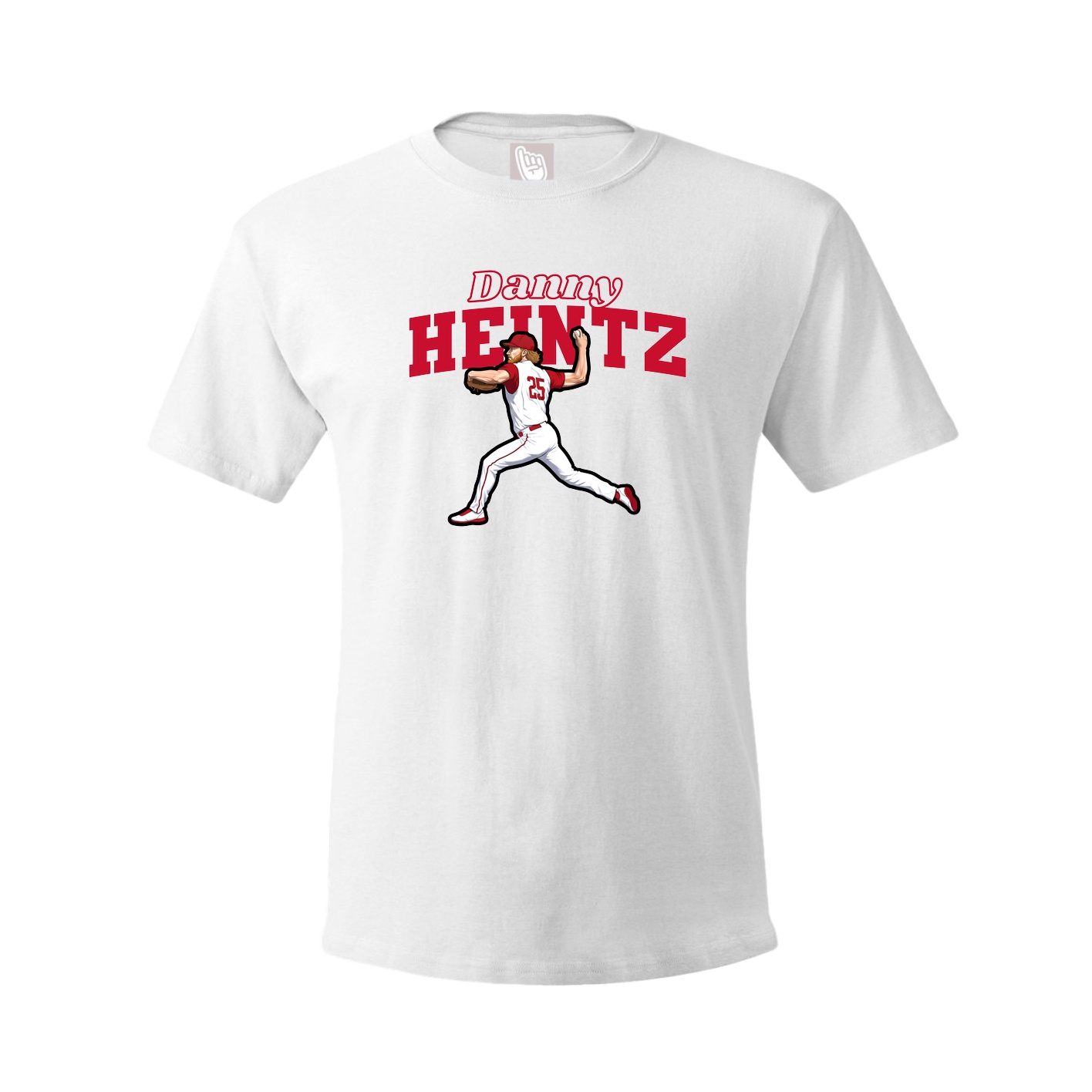 Youth Tee — Name Arch in White