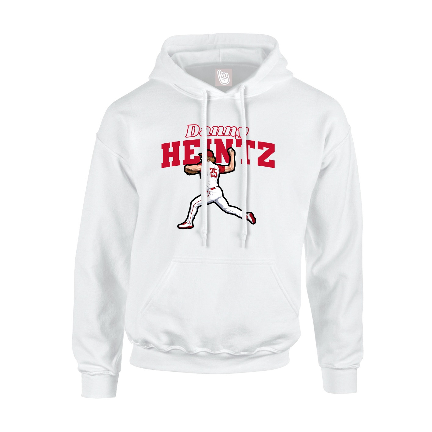 Hoodie — Name Arch in White