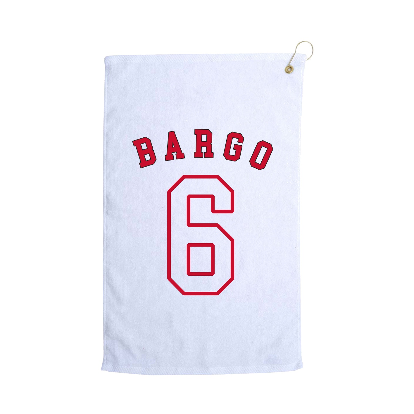 Golf Towel — Shirsey Arch in White