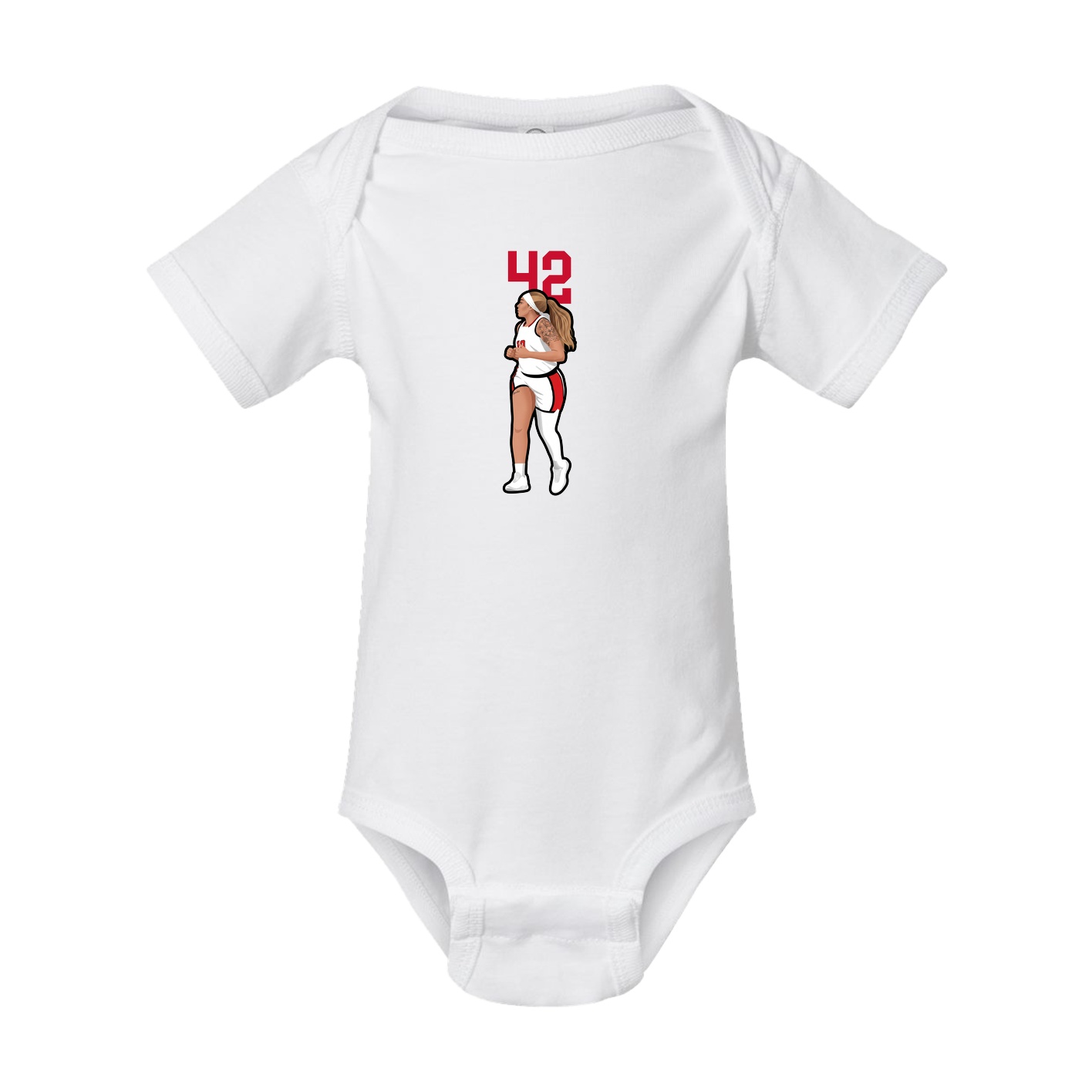 Baby Onesie — Number Top in White