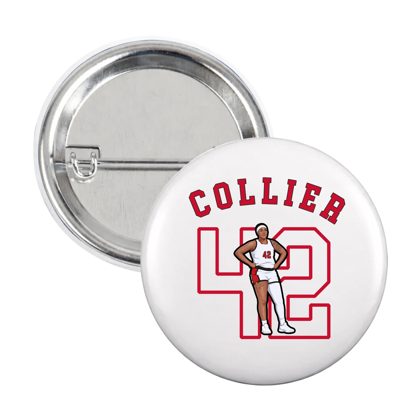 Game Day Button — Shirsey Arch in White
