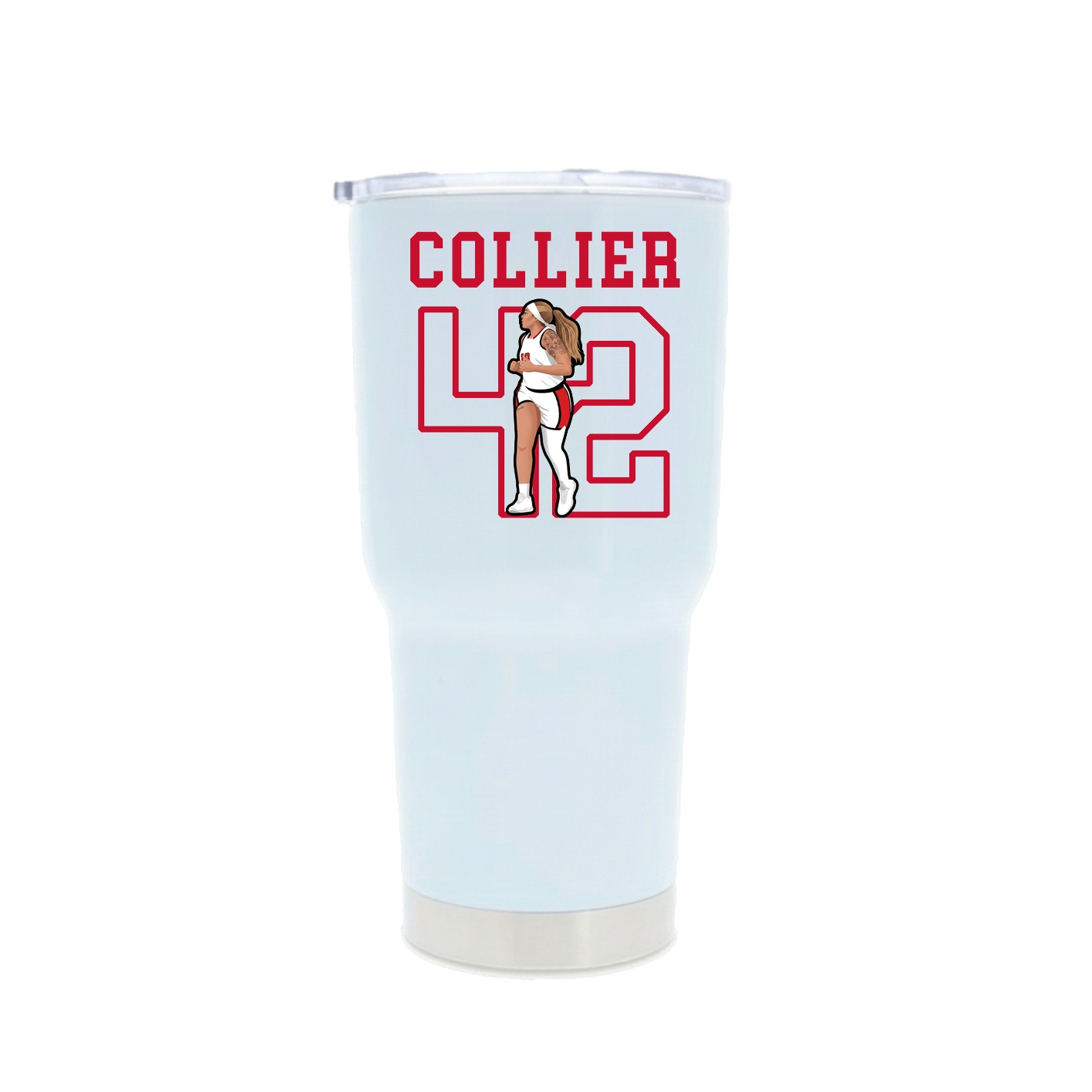 30oz Stainless Steel Tumbler — Shirsey in White
