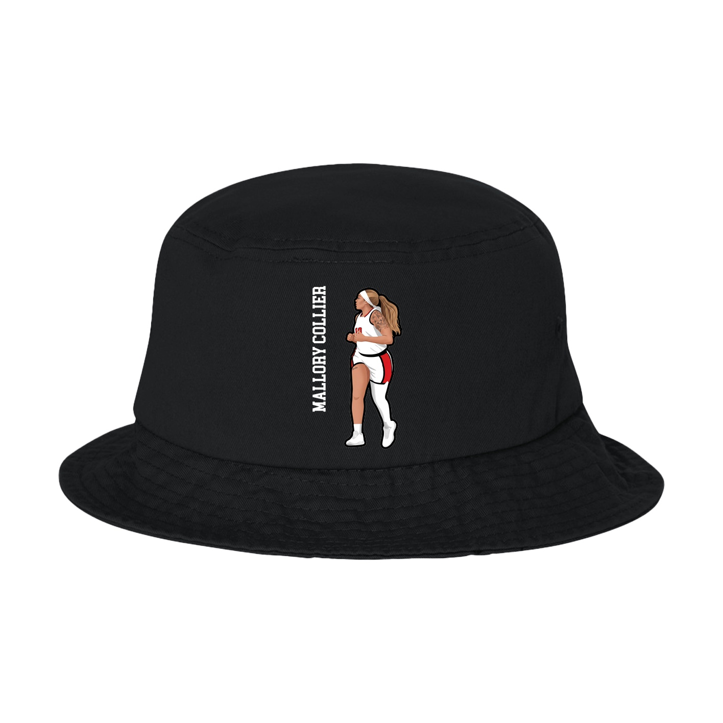 Bucket Cap — Name Vertical in Black