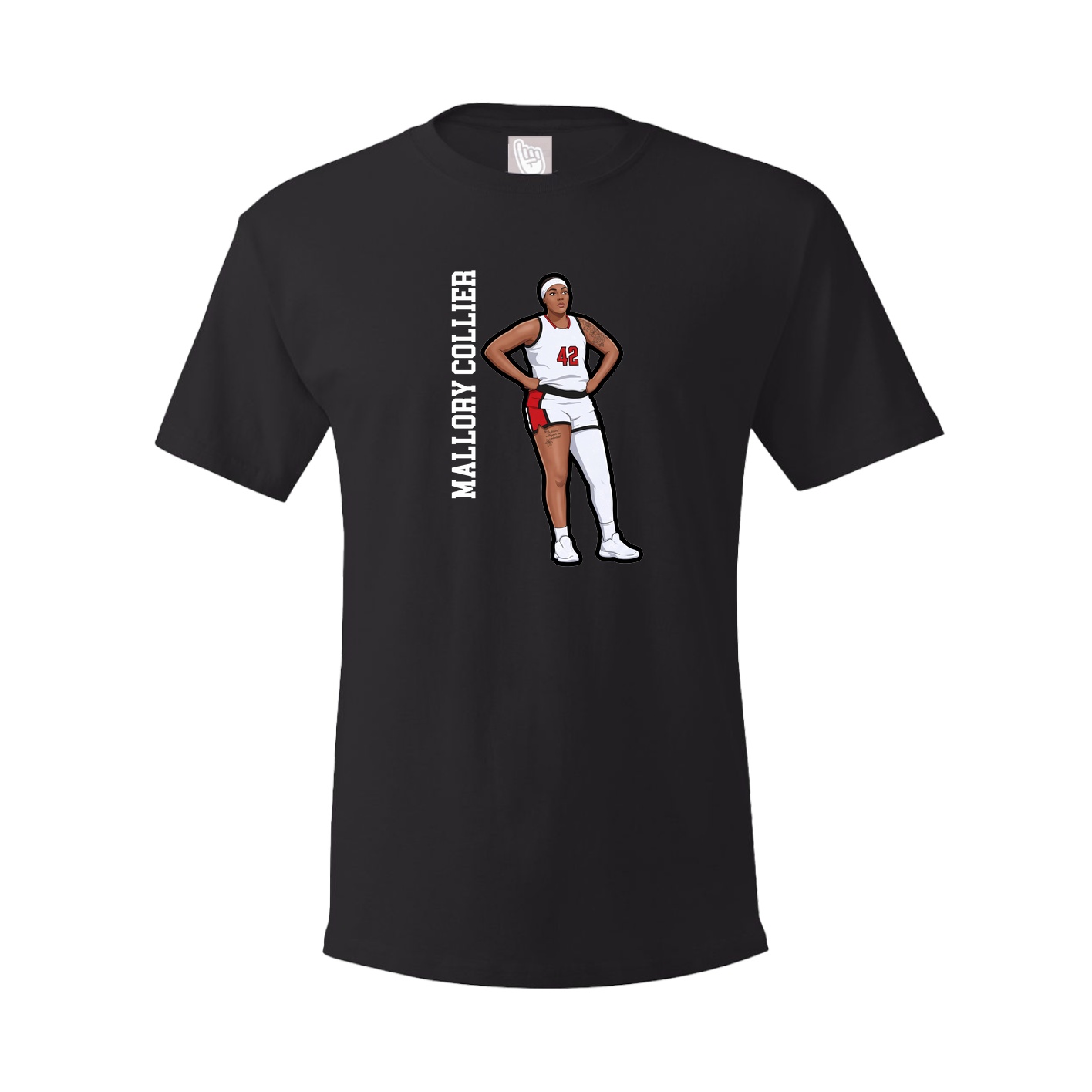 Youth Tee — Name Vertical in Black