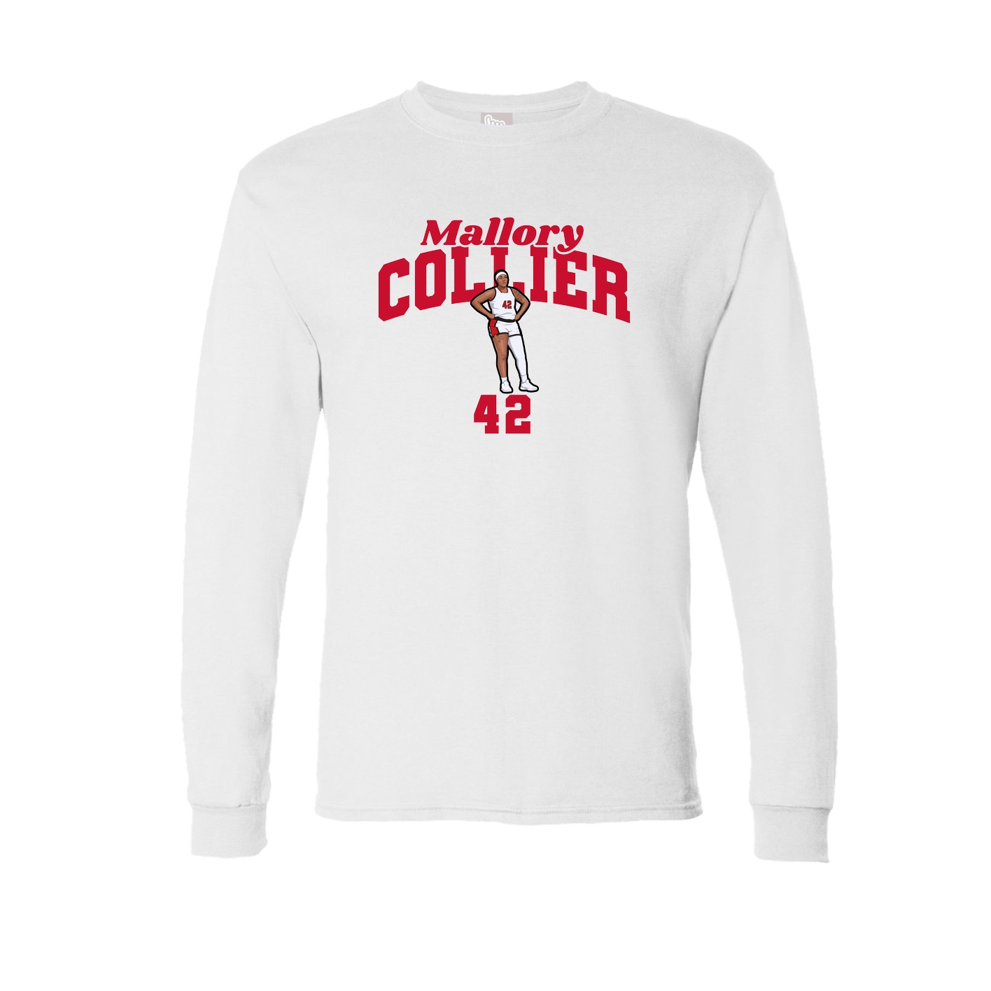 Long Sleeve Tee — Signature Arch in White