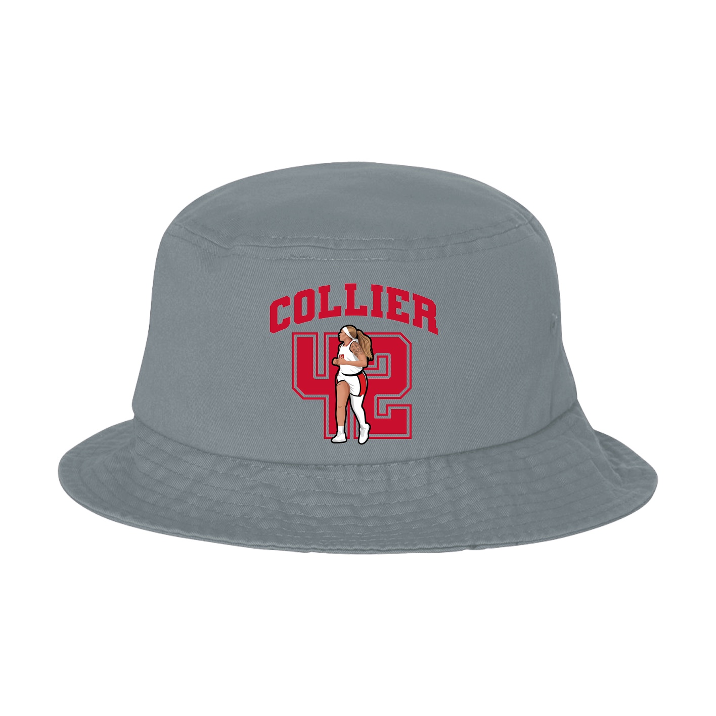 Bucket Cap — Number in Grey