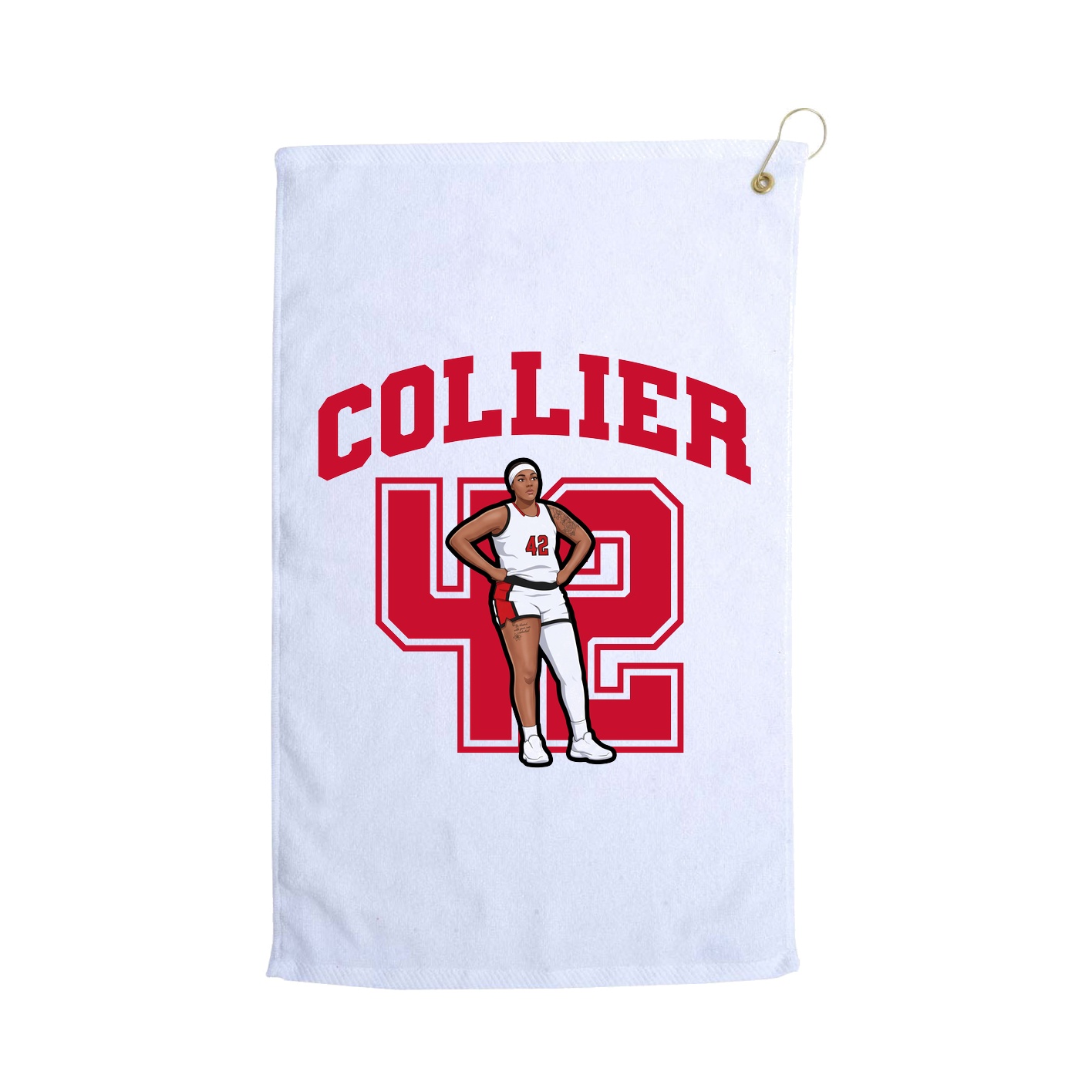 Golf Towel — Number in White