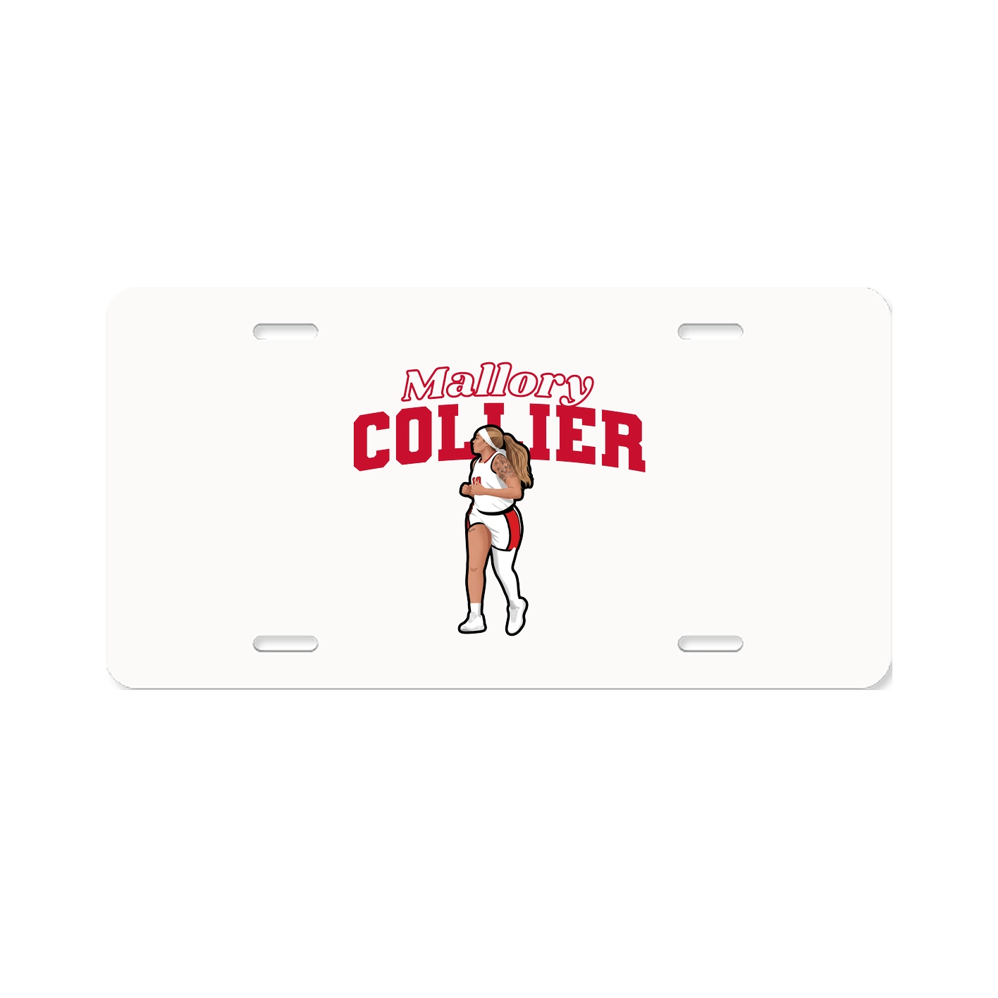 License Plate — Name Arch in Classic