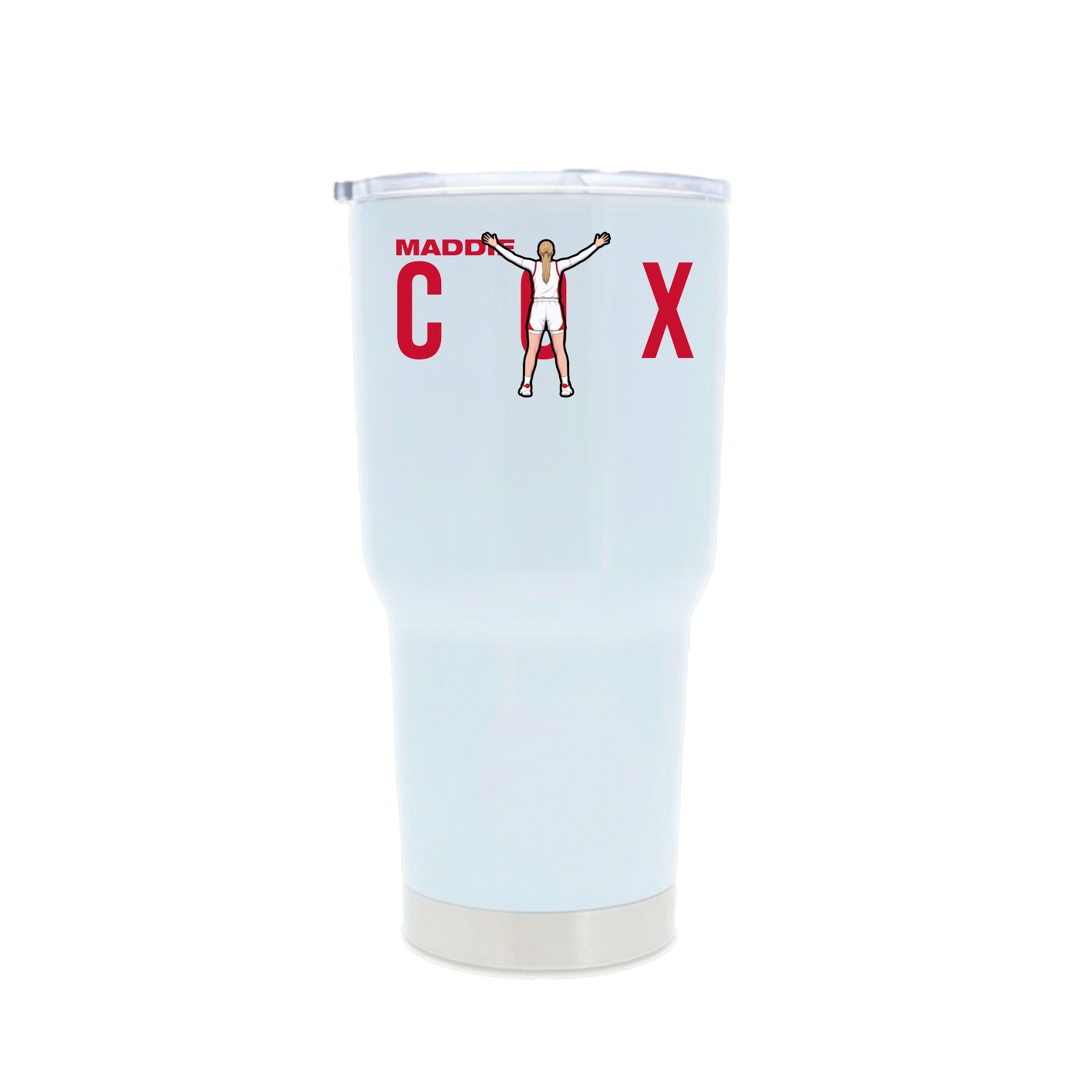 30oz Stainless Steel Tumbler — Player Name in White