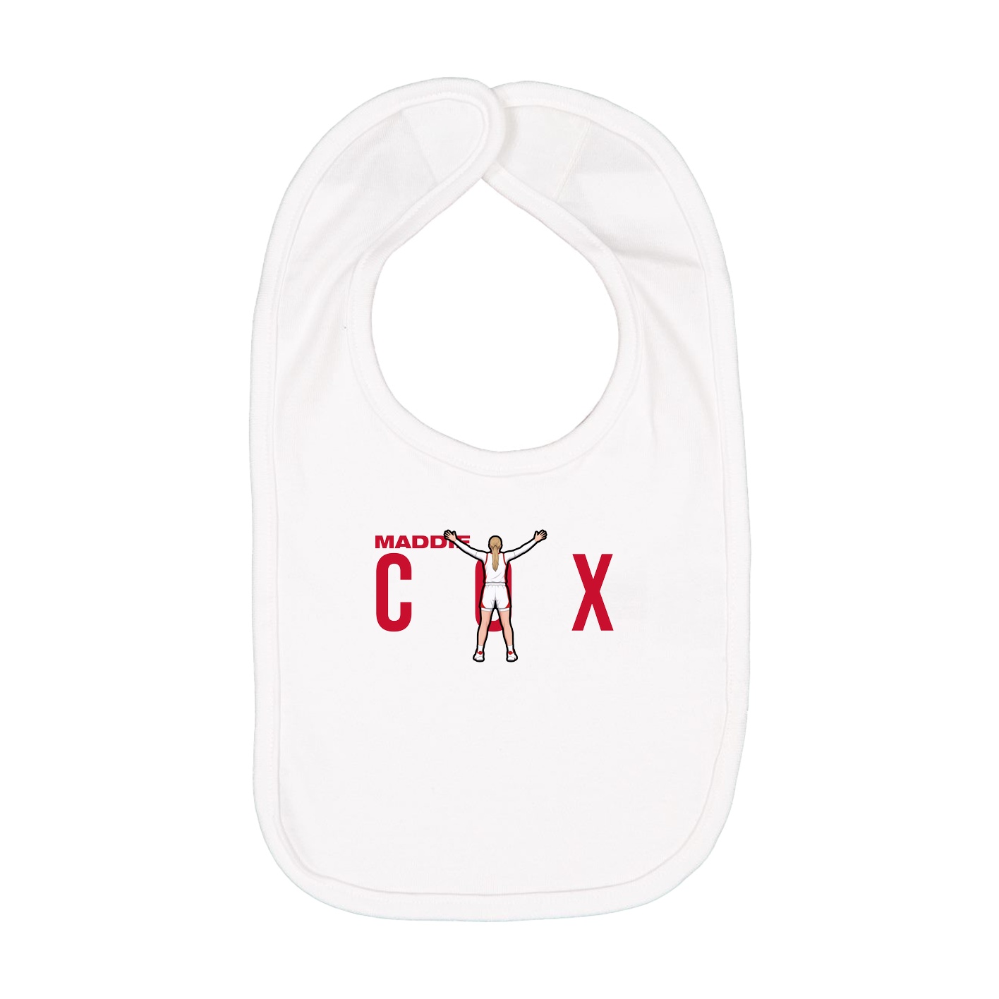 Infant Bib — Player Name in White