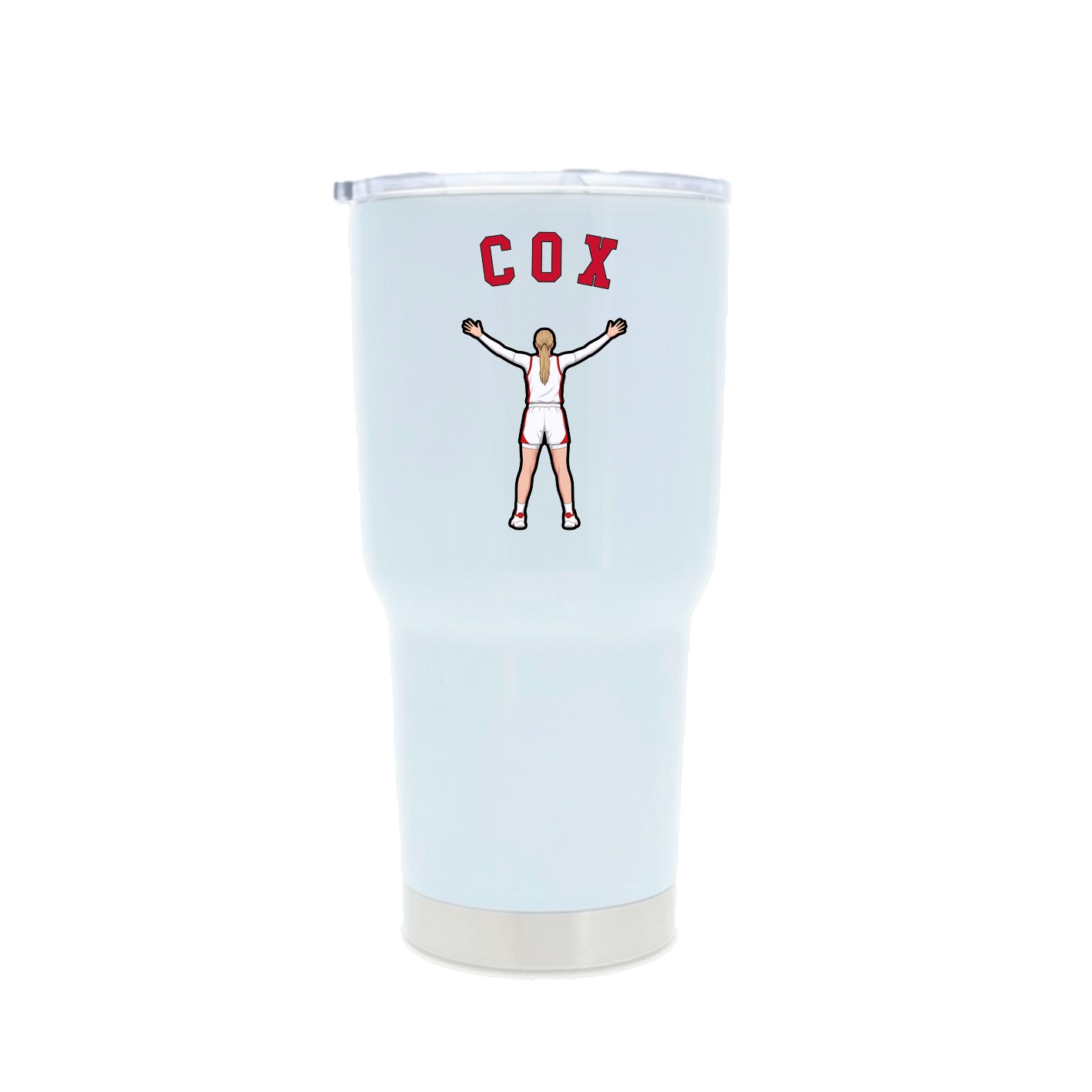30oz Stainless Steel Tumbler — Shirsey Arch in White