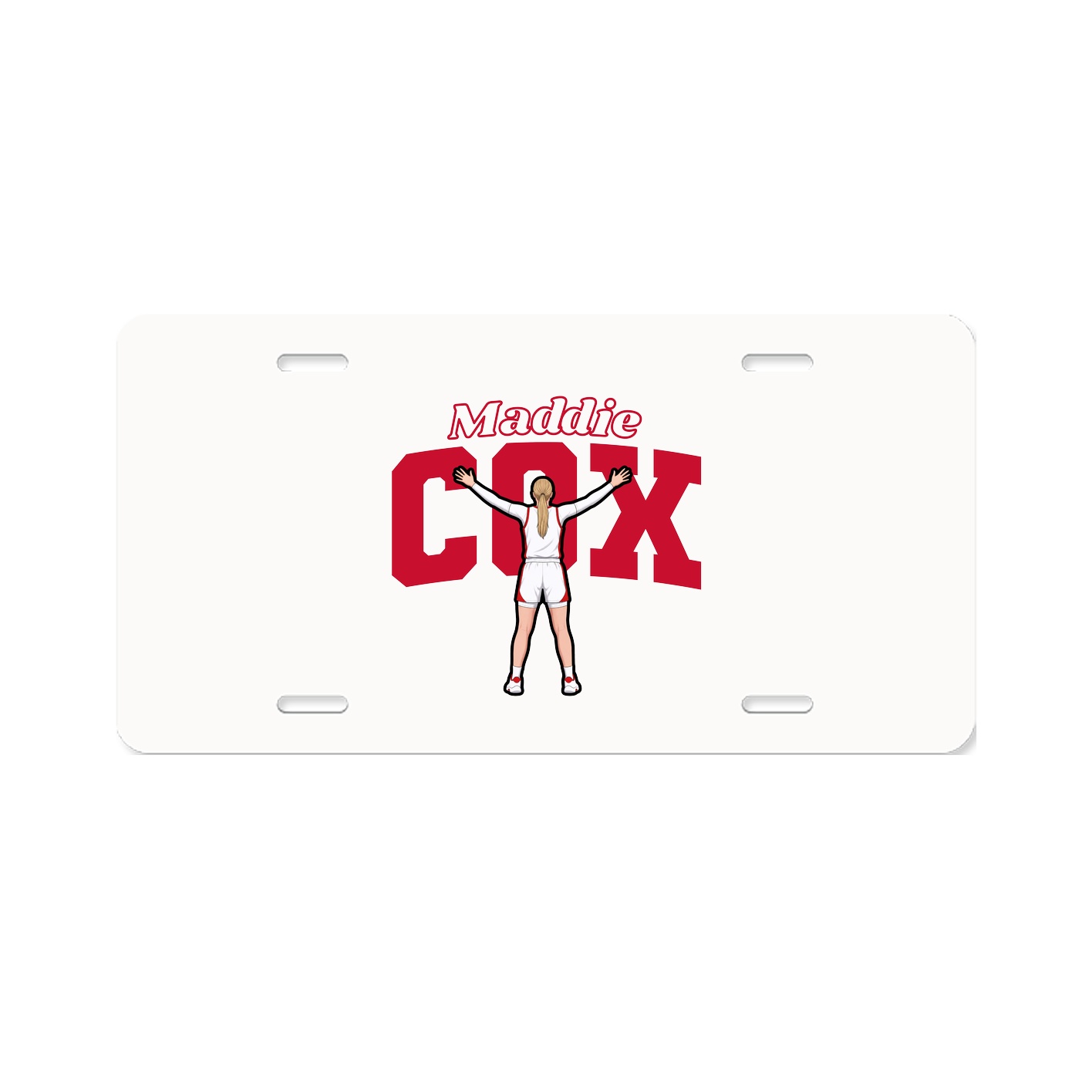 License Plate — Name Arch in Classic