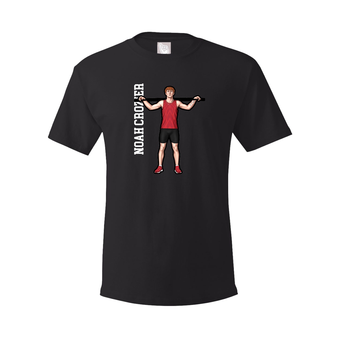 Tee — Name Vertical in Black