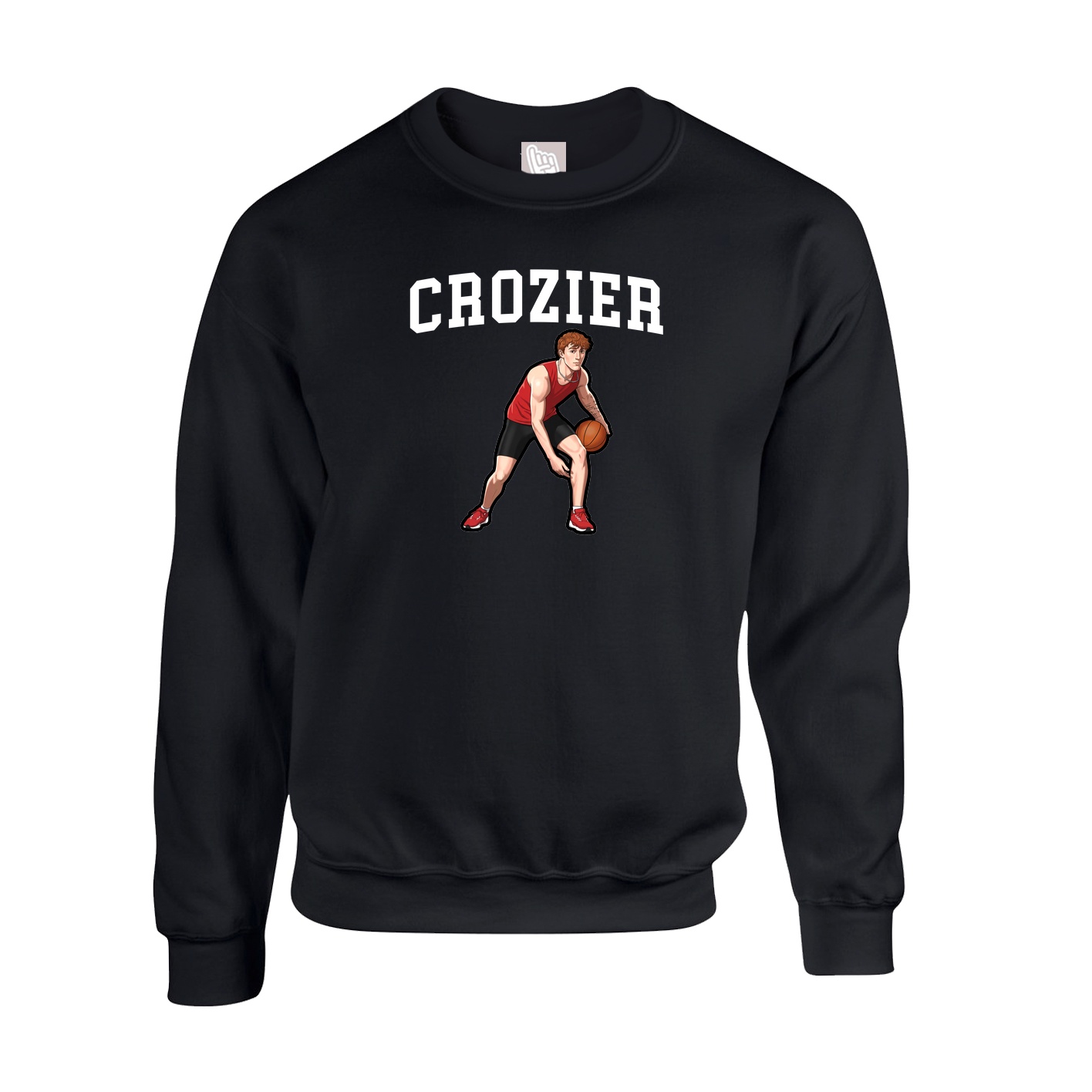 Fleece Crew — Shirsey in Black