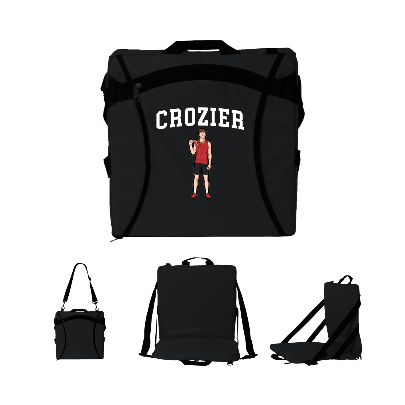 Folding Stadium Seat — Shirsey in Black