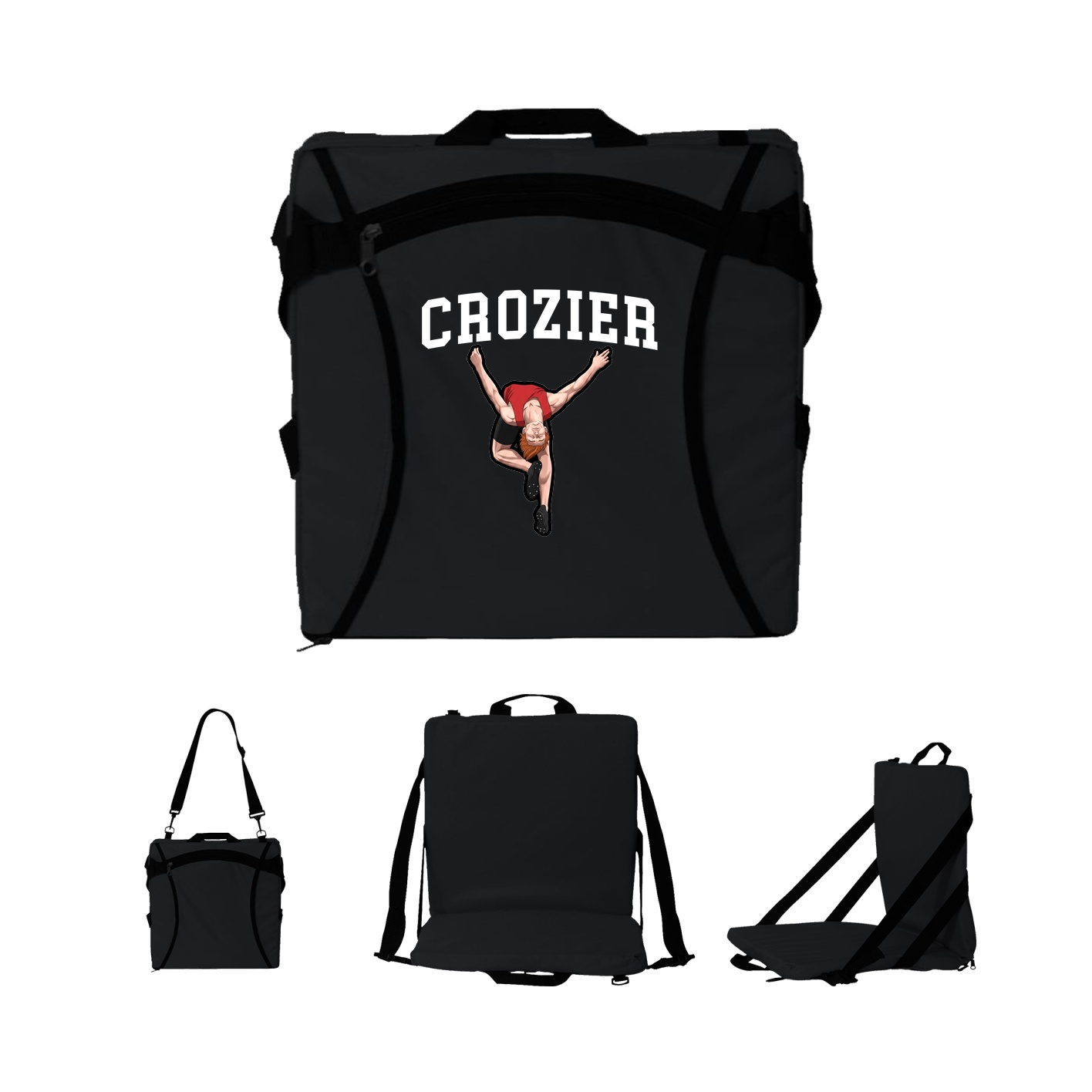 Folding Stadium Seat — Shirsey in Black