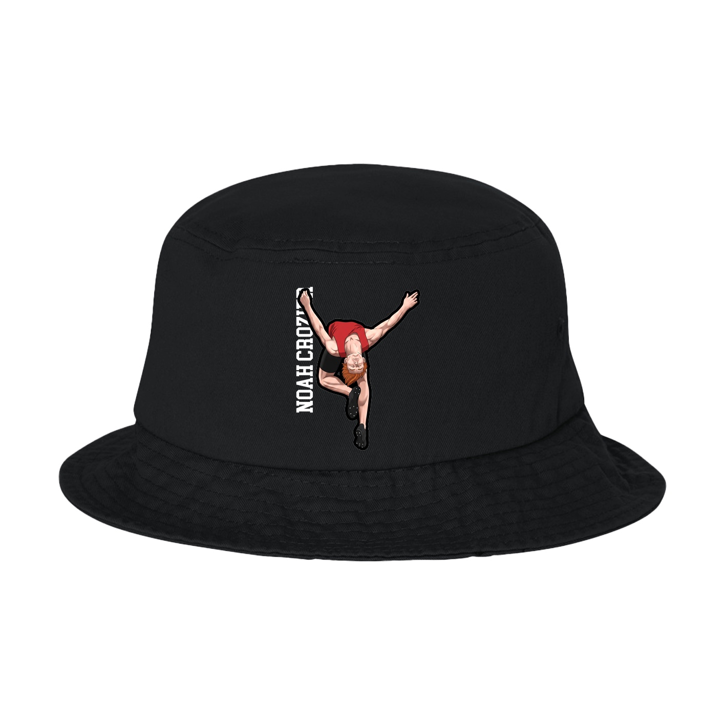 Bucket Cap — Name Vertical in Black