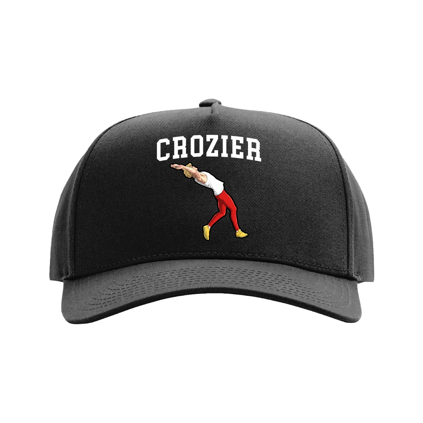 Full Fabric Five-Panel Champ Cap — Shirsey in Black
