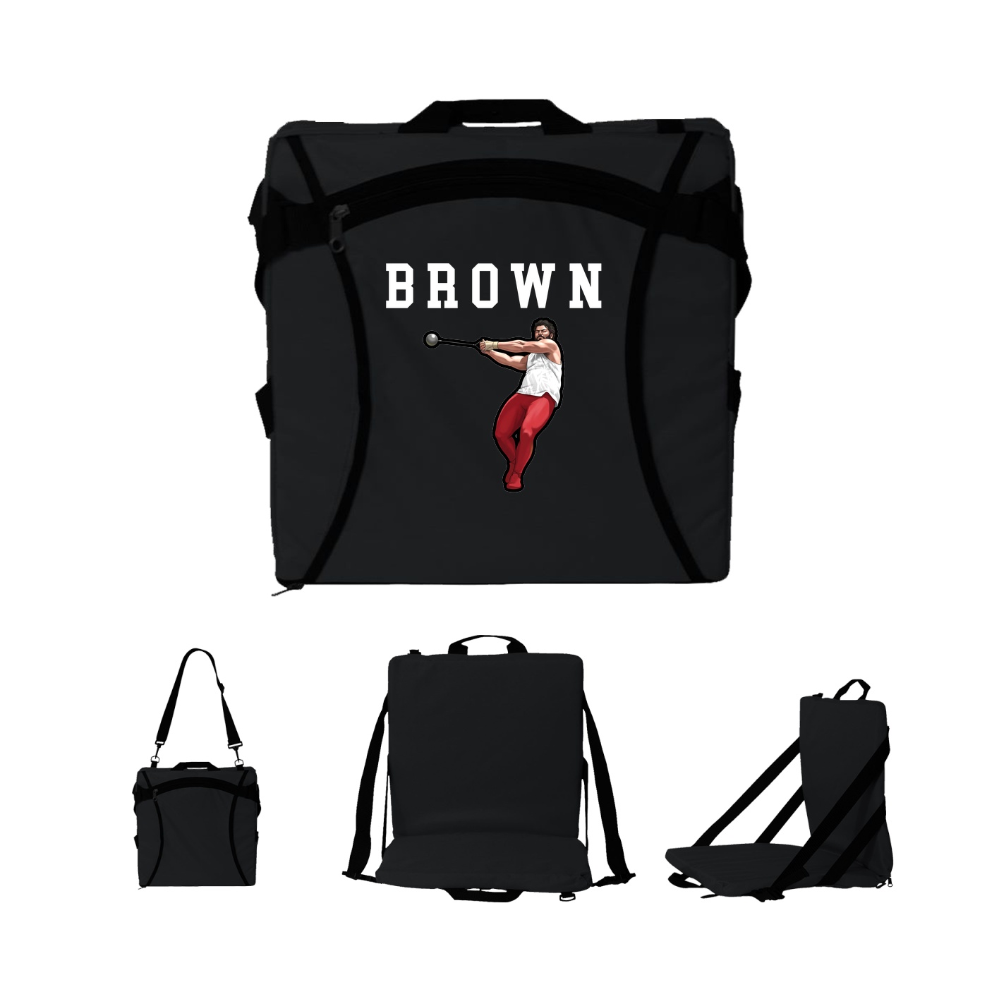 Folding Stadium Seat — Shirsey in Black