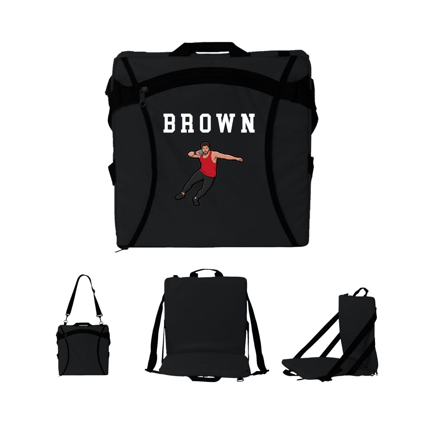Folding Stadium Seat — Shirsey in Black