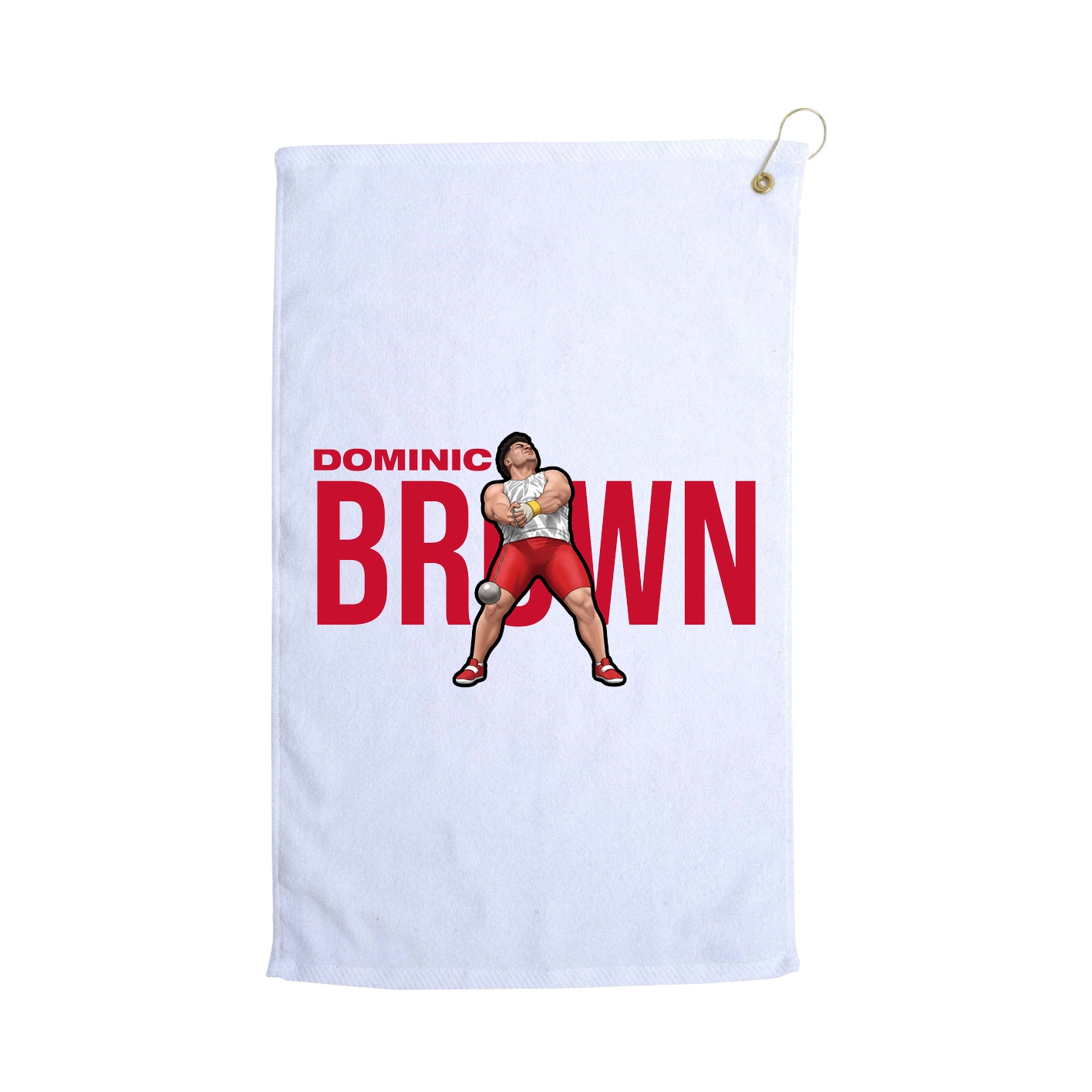 Golf Towel — Player Name in White