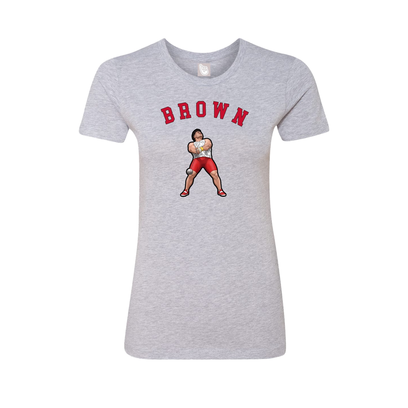 Fitted Women's Tee — Shirsey Arch in Grey