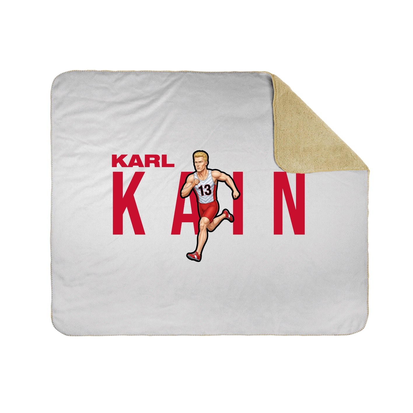 Throw Blanket — Player Name in White
