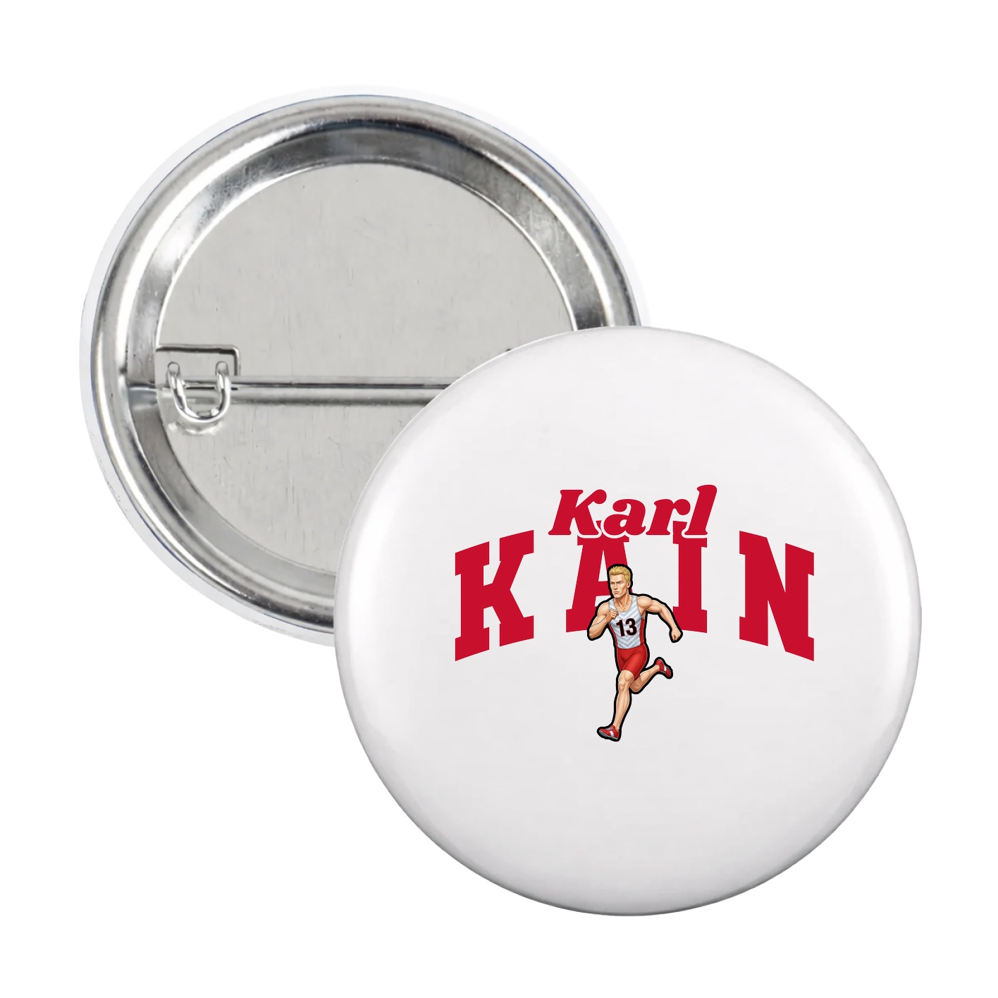 Game Day Button — Signature Arch in White