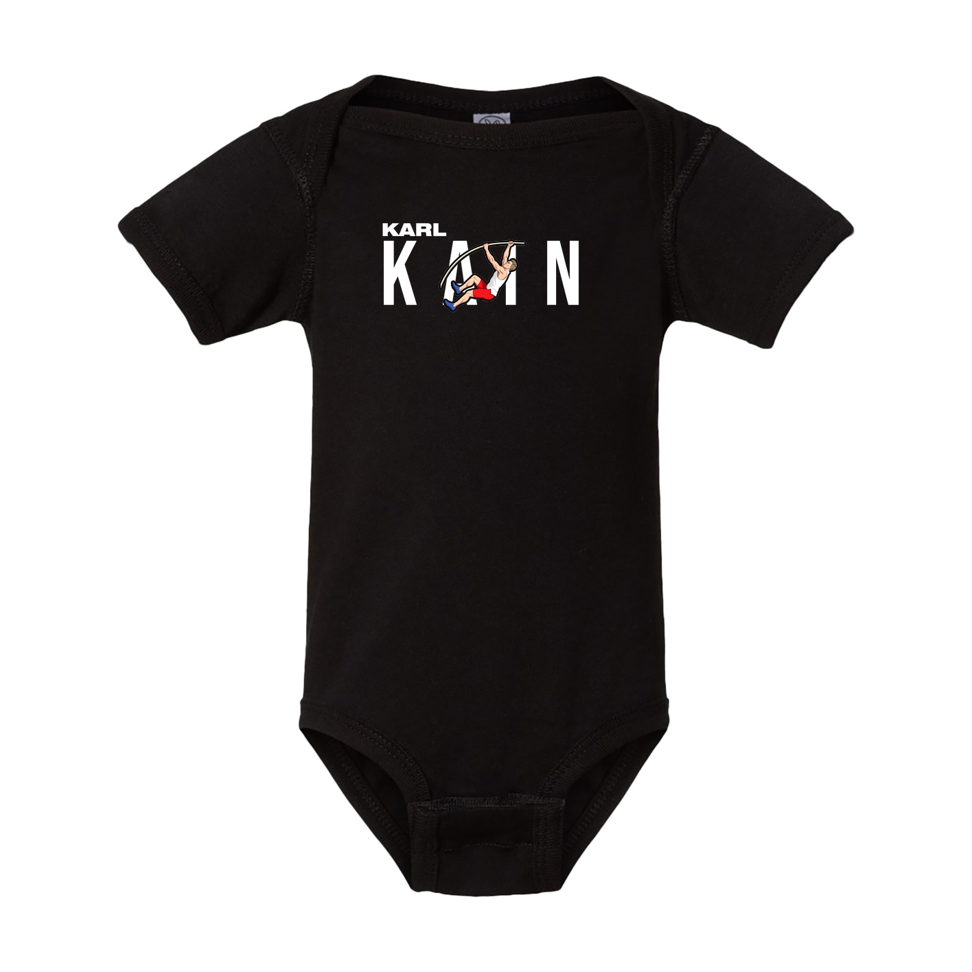 Baby Onesie — Player Name in Black