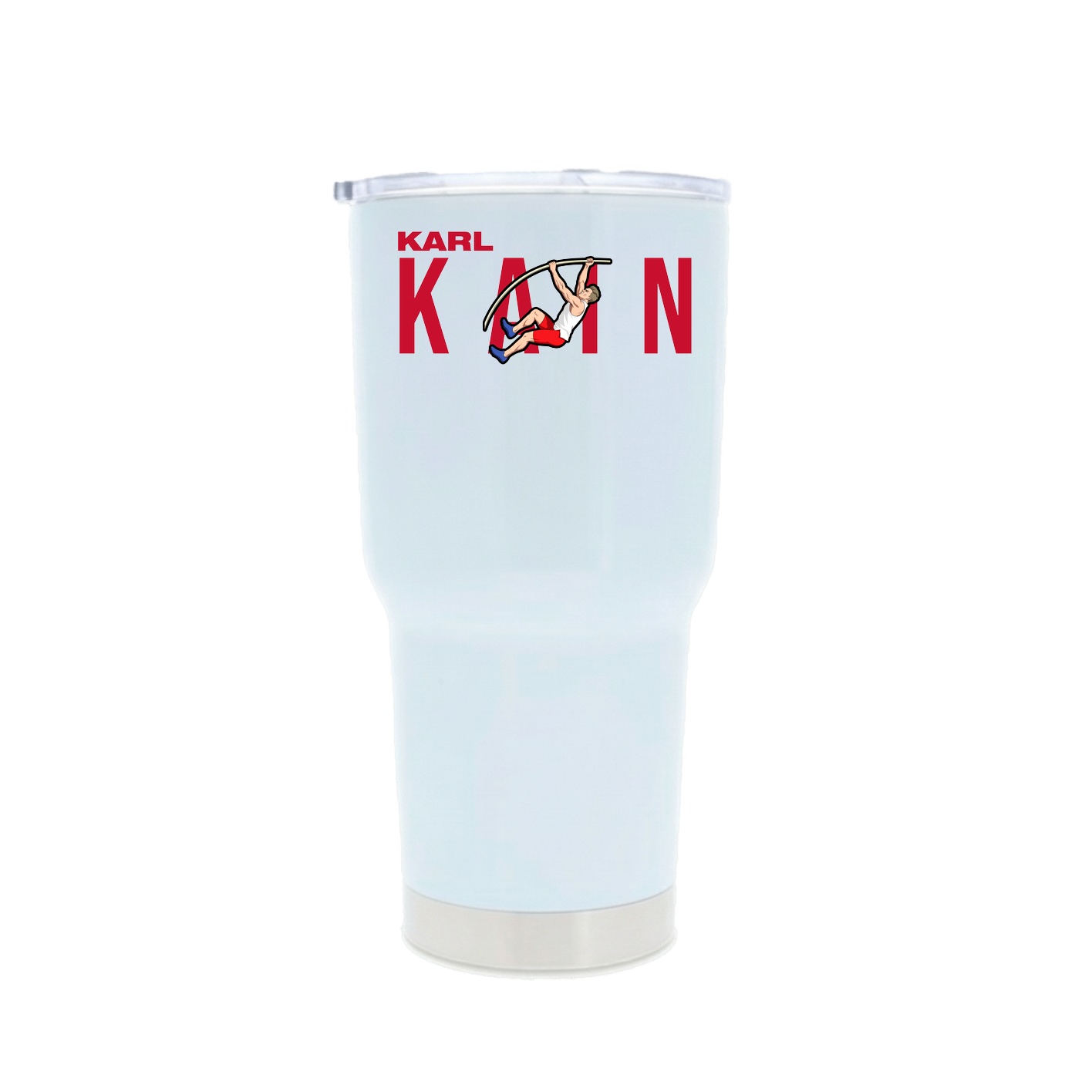 30oz Stainless Steel Tumbler — Player Name in White