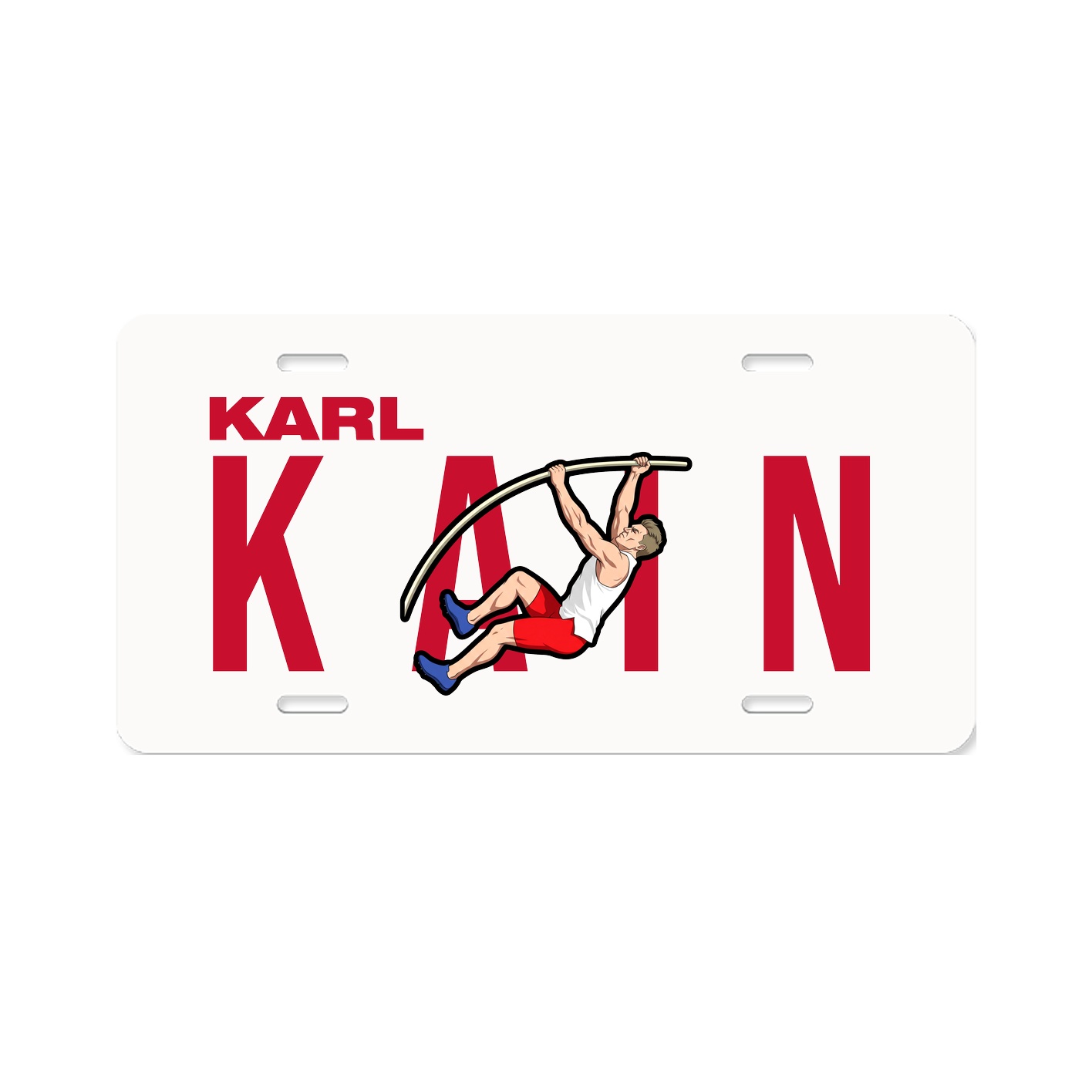 License Plate — Player Name in Classic
