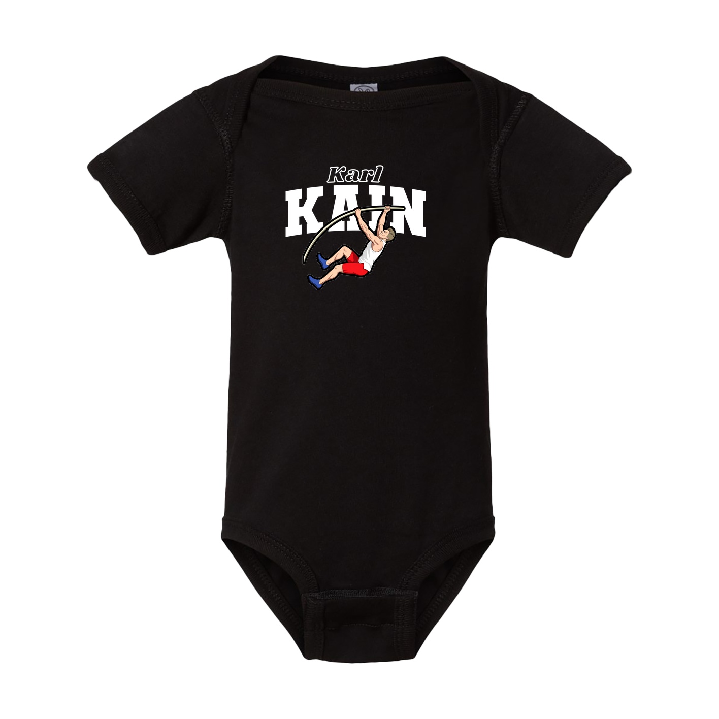 Baby Onesie — Name Arch in Black