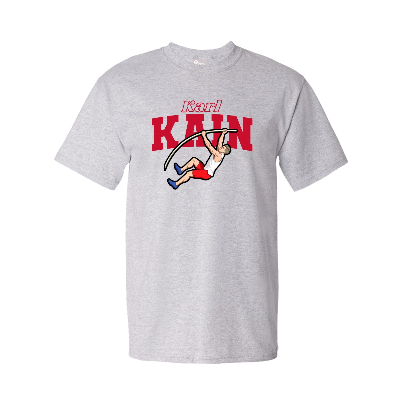 Youth Tee — Name Arch in Grey