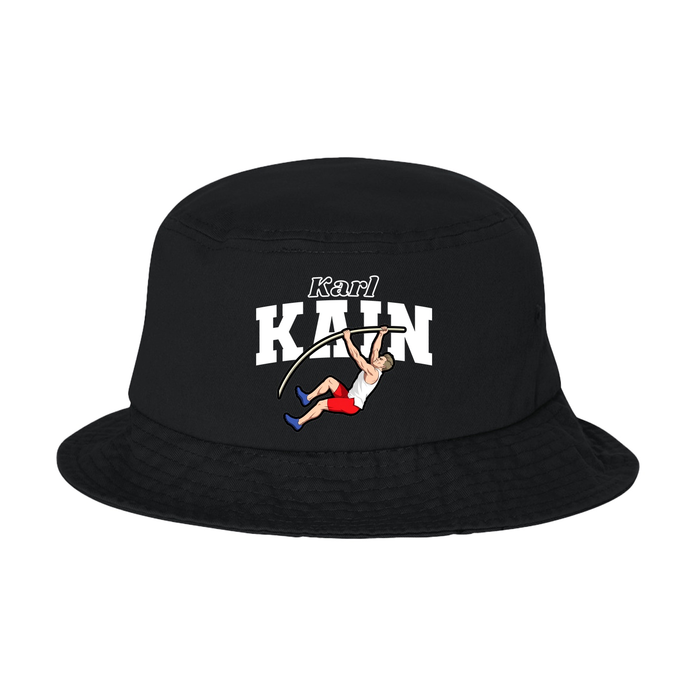 Bucket Cap — Name Arch in Black