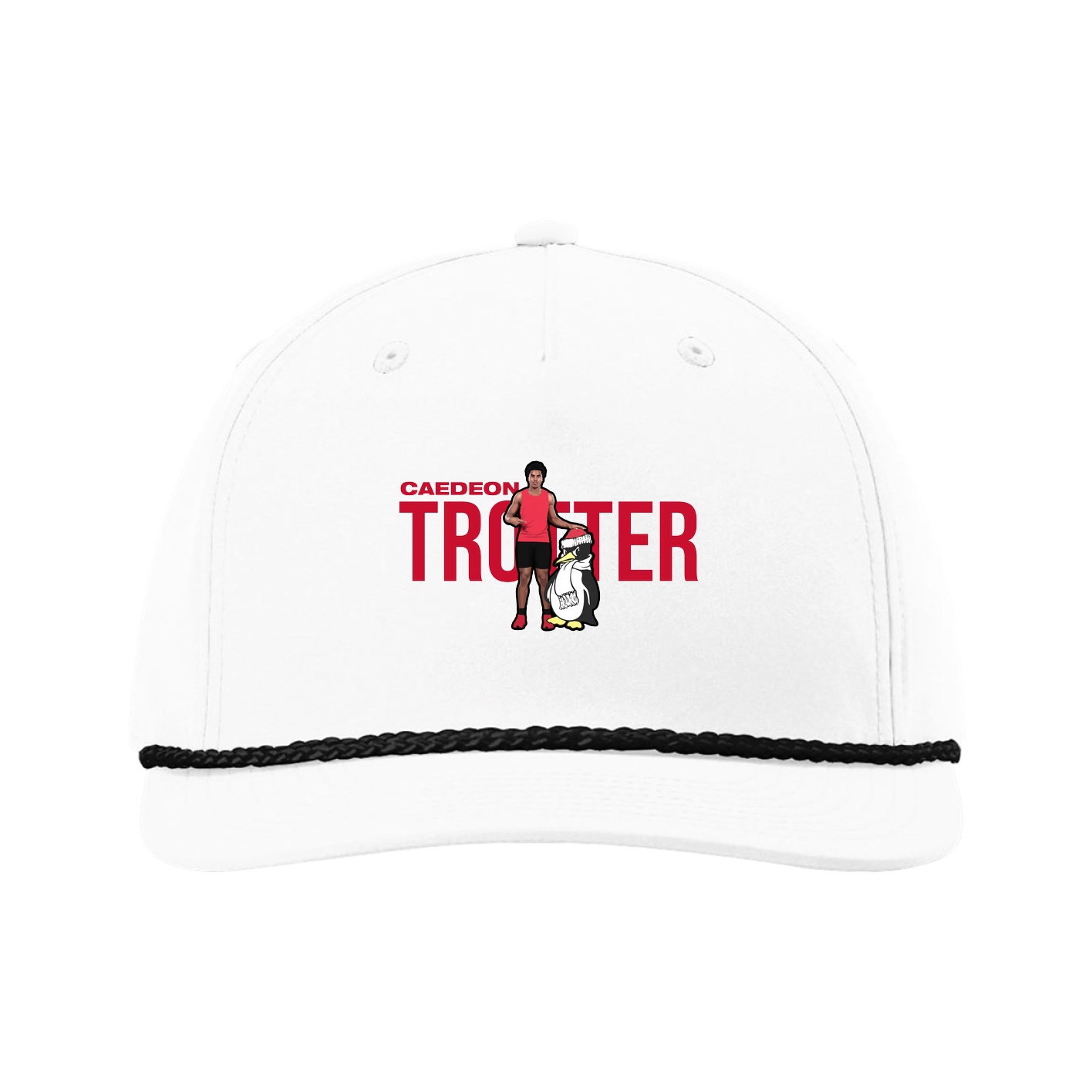 Five-Panel Classic Rope Cap — Player Name in White