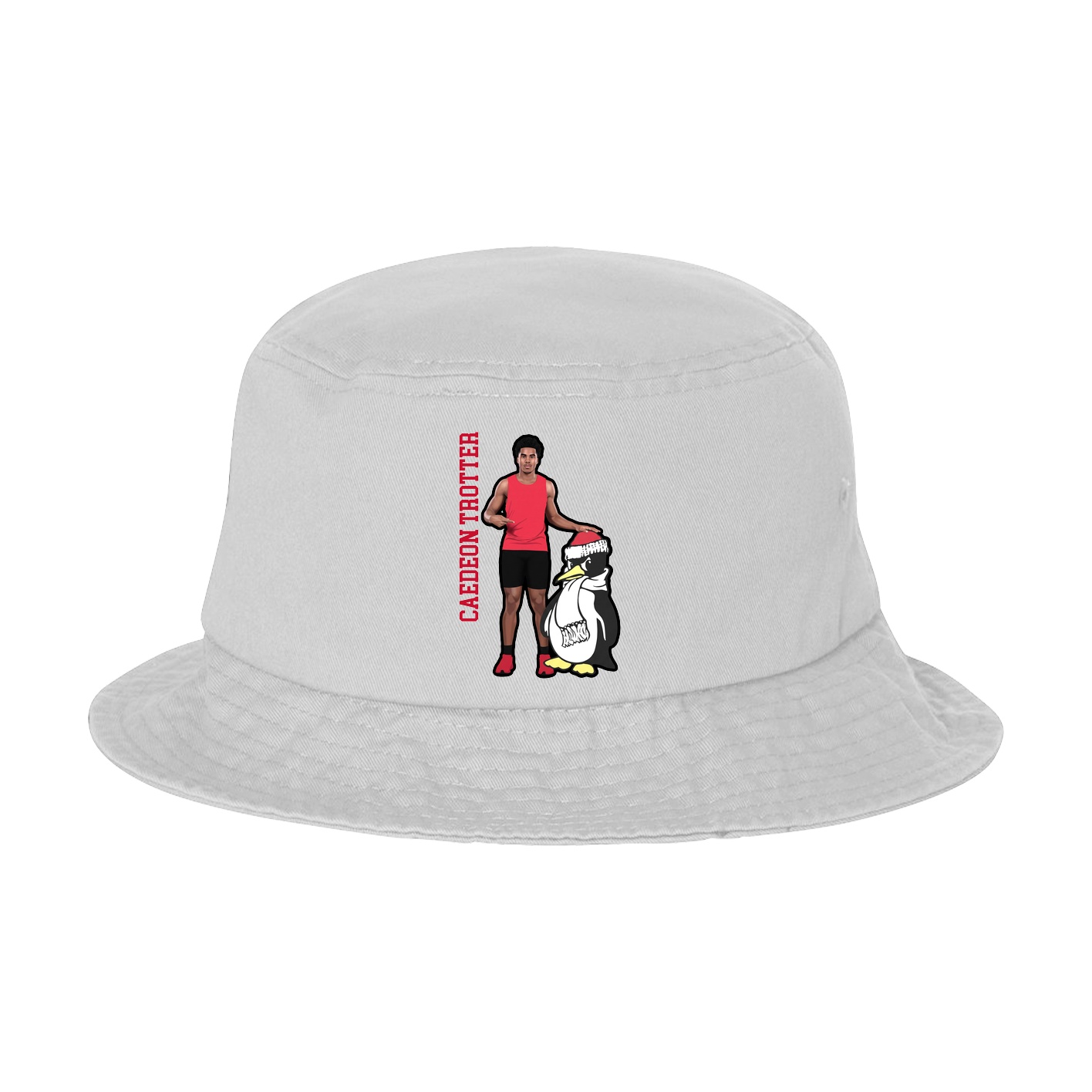 Bucket Cap — Name Vertical in White