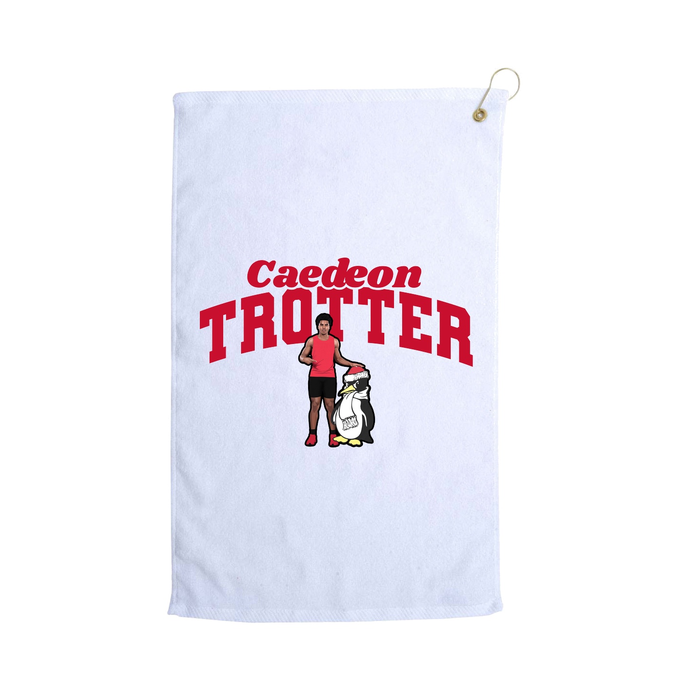 Golf Towel — Signature Arch in White