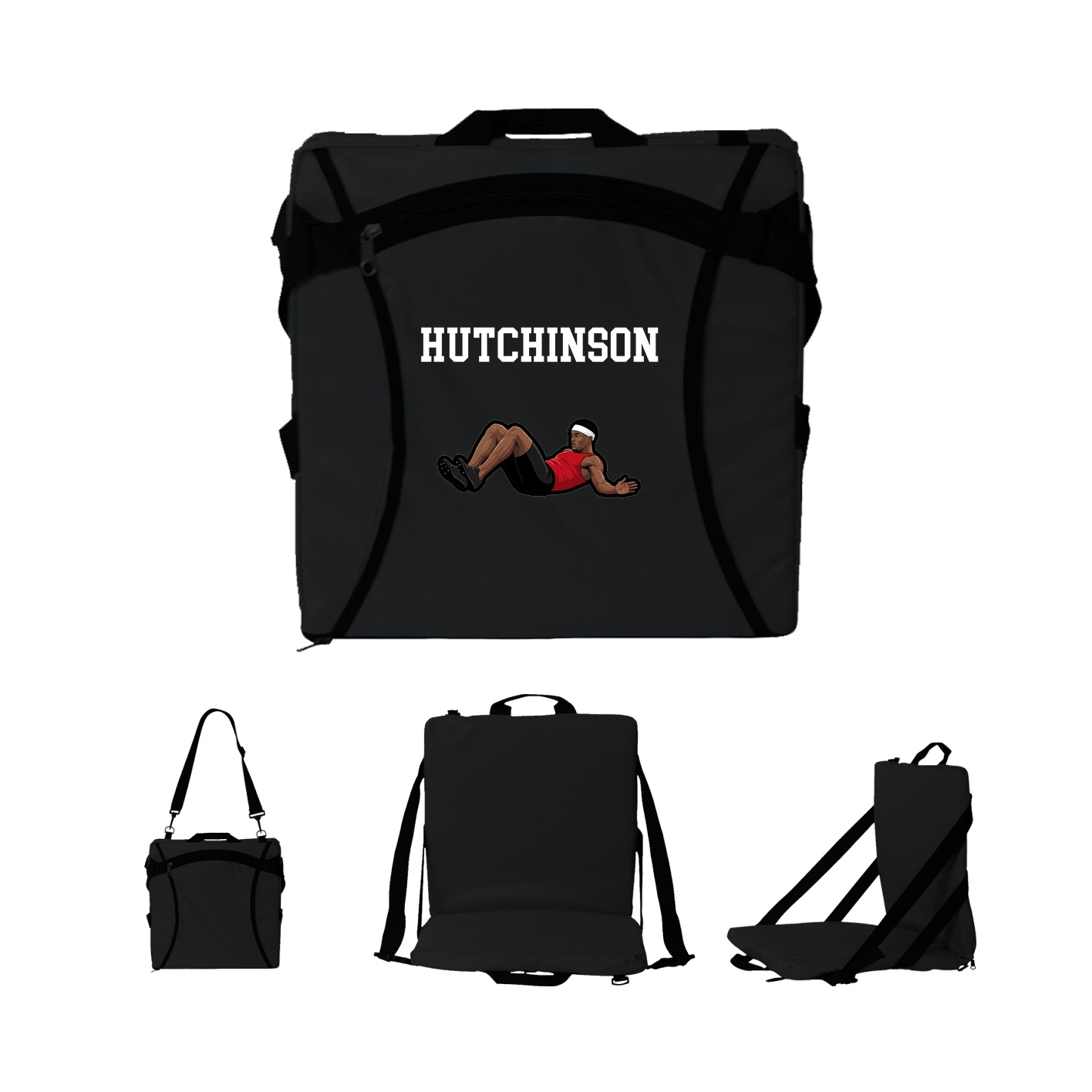 Folding Stadium Seat — Shirsey in Black