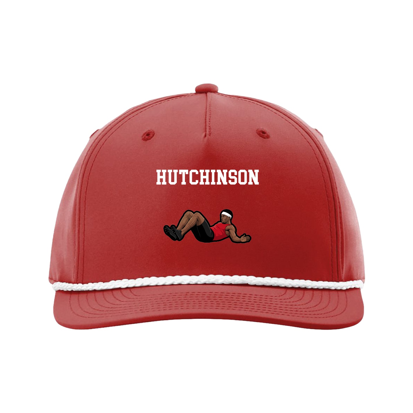 Five-Panel Classic Rope Cap — Shirsey in Red