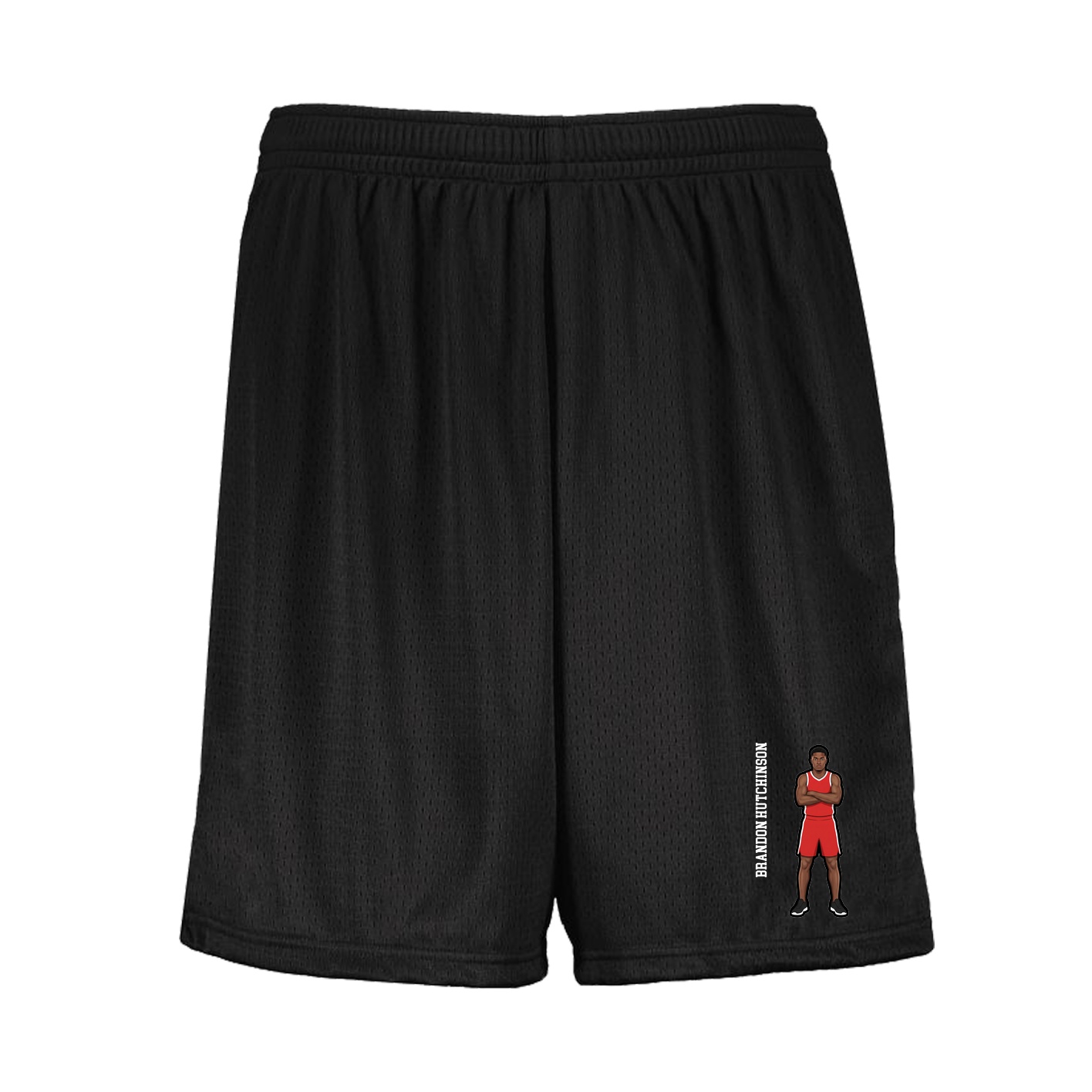 Shorts — Name Vertical in Black