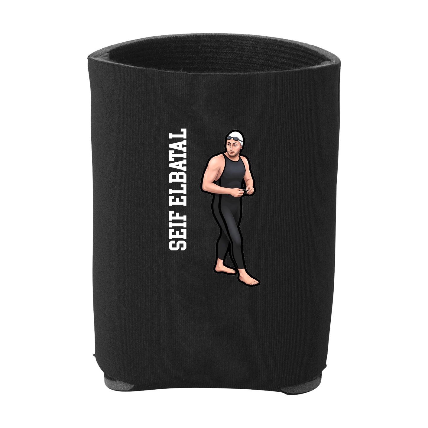 Can Holder — Name Vertical in Black